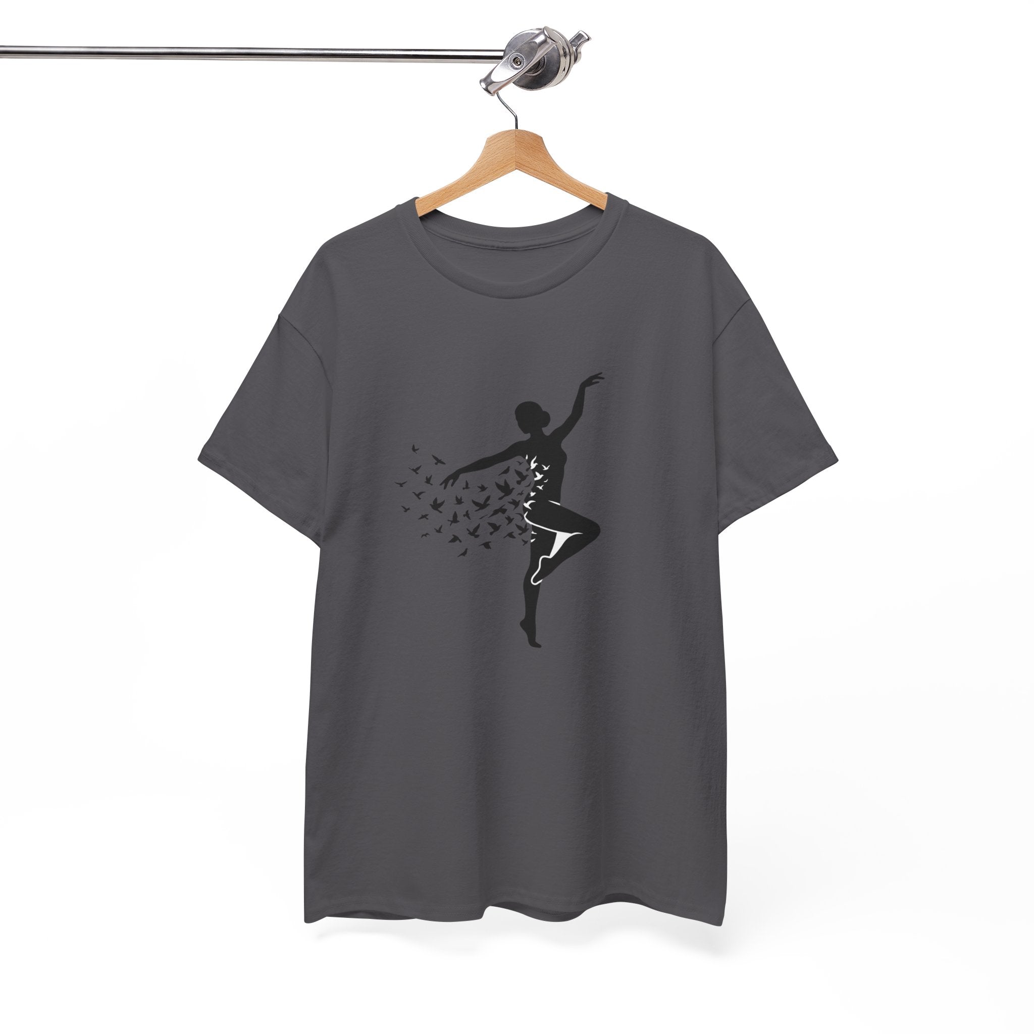 Ballerina Silhouette Tee — Dancer with Butterfly Motif