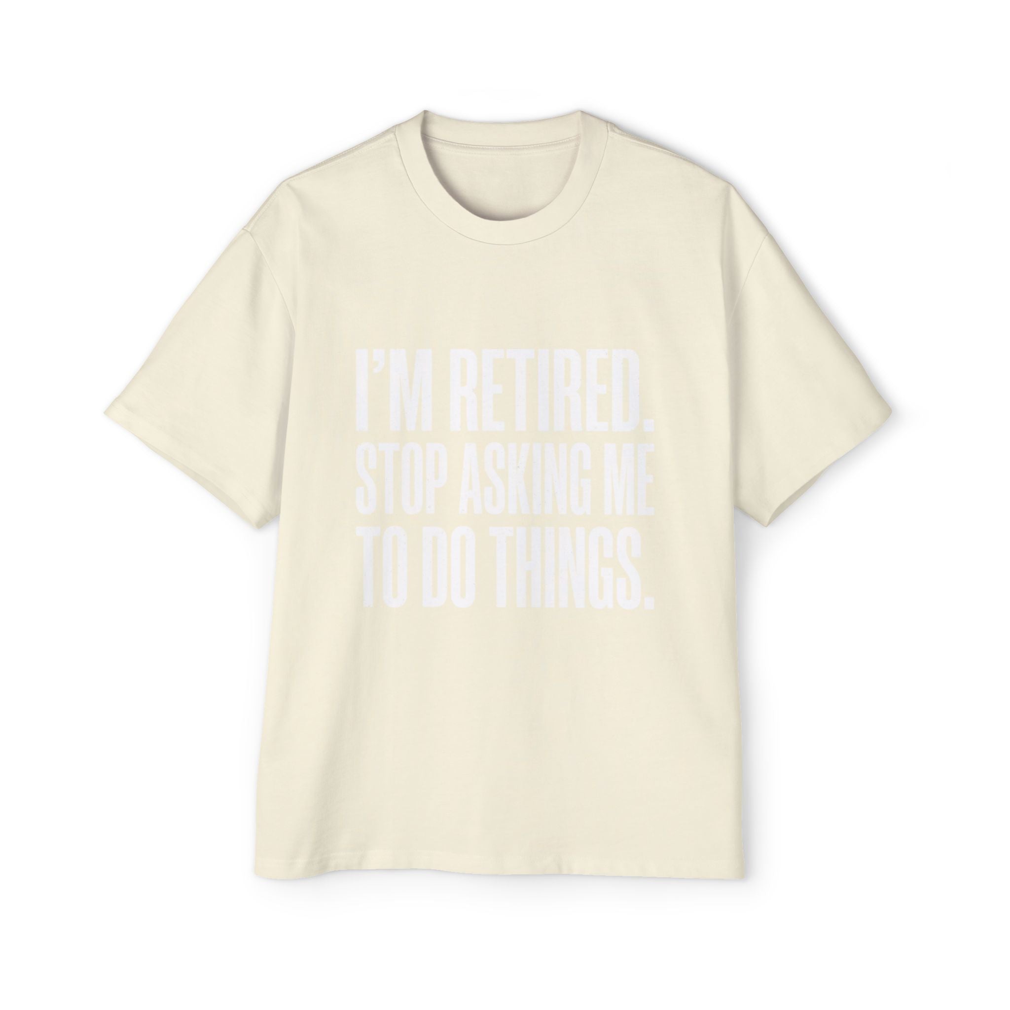 Ausgemustertes Oversized Baumwoll-T-Shirt