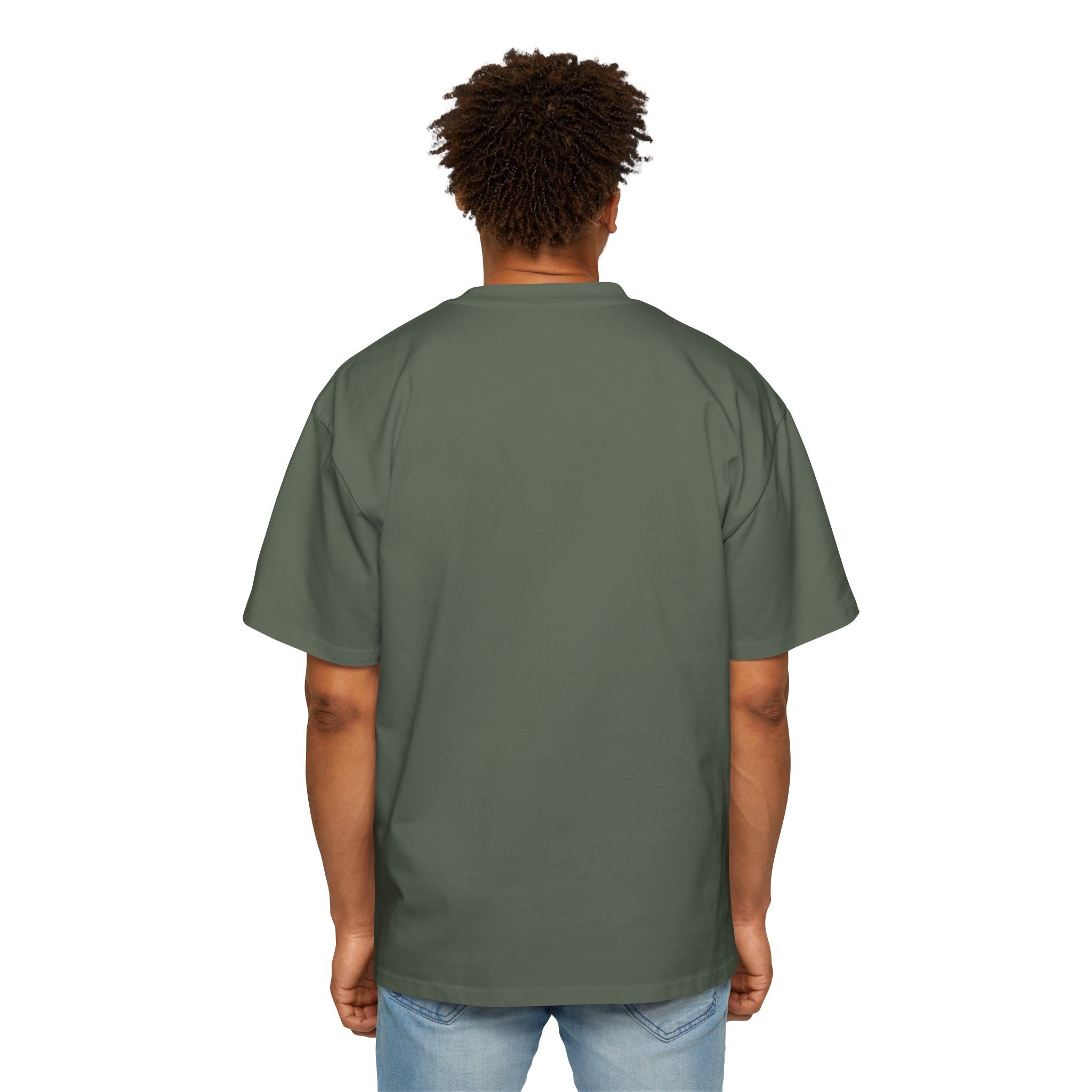 Ausgemustertes Oversized Baumwoll-T-Shirt