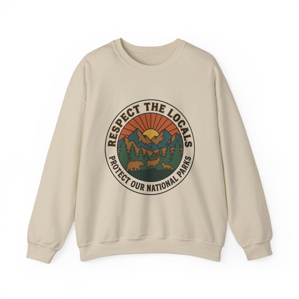 Respektiere die Einheimischen Patch Rundhals-Sweatshirt