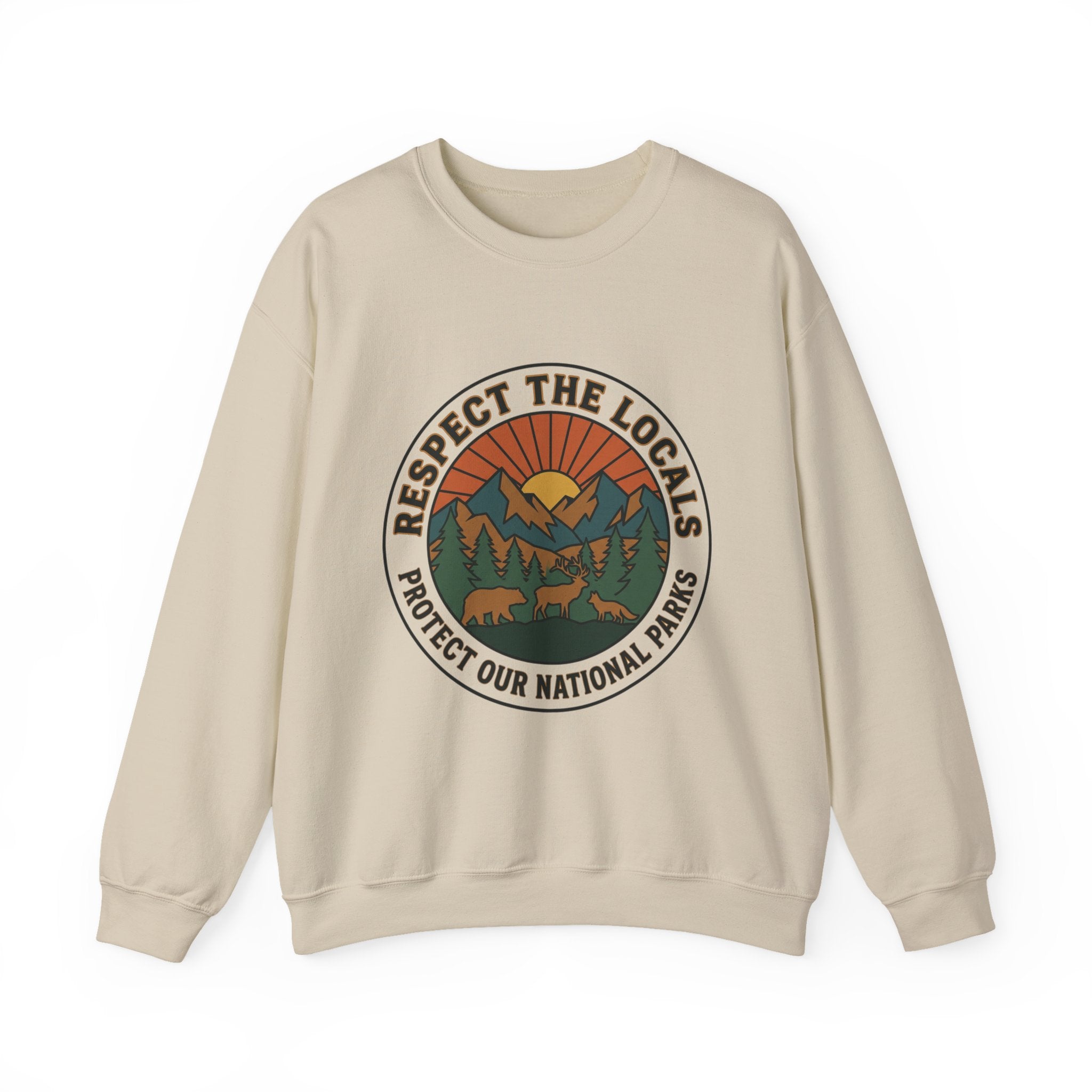 Respektiere die Einheimischen Patch Rundhals-Sweatshirt