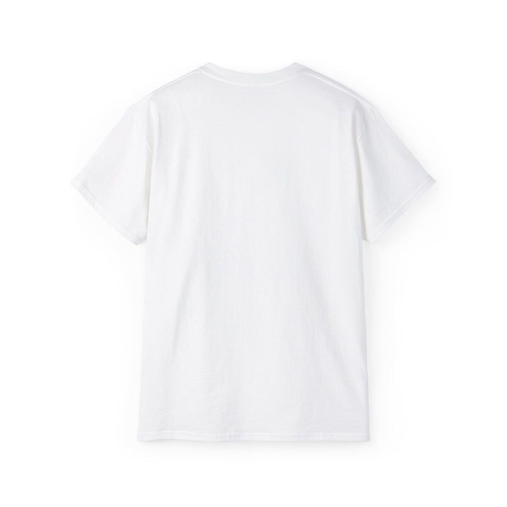 Mask Face Tee — Dripping Black & Orange Art T-Shirt