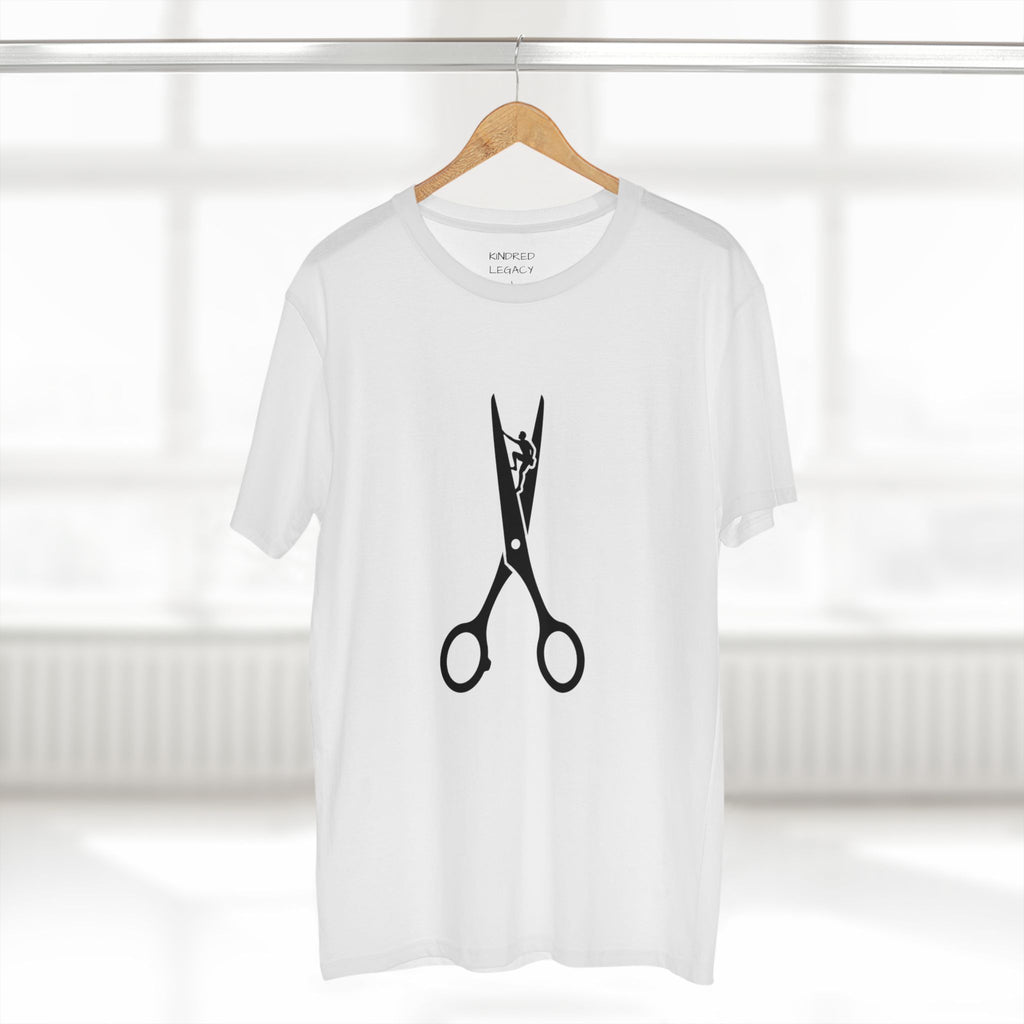 Scissors Graphic Tee — Barber & Stylist Haircut Shirt