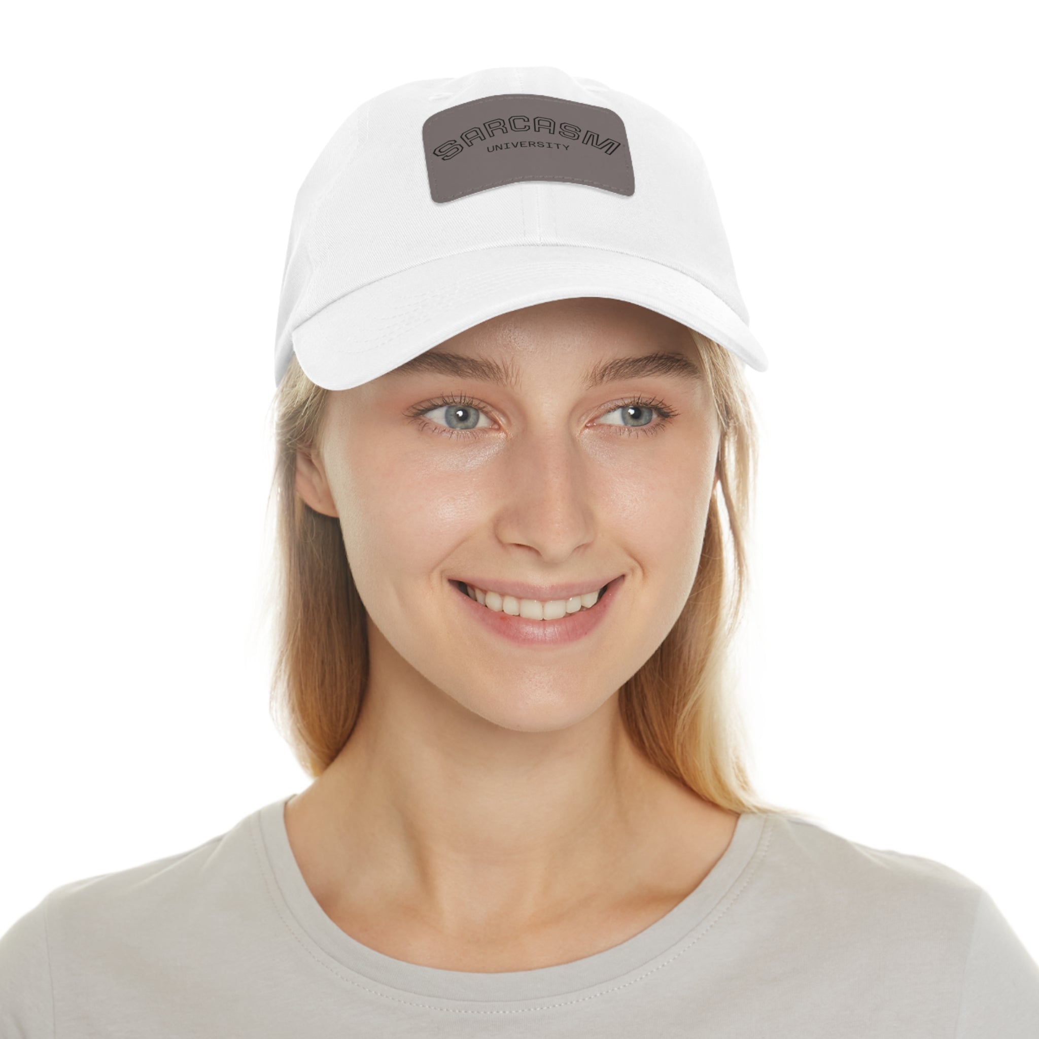 Sarcasm University Leather Patch Dad Hat