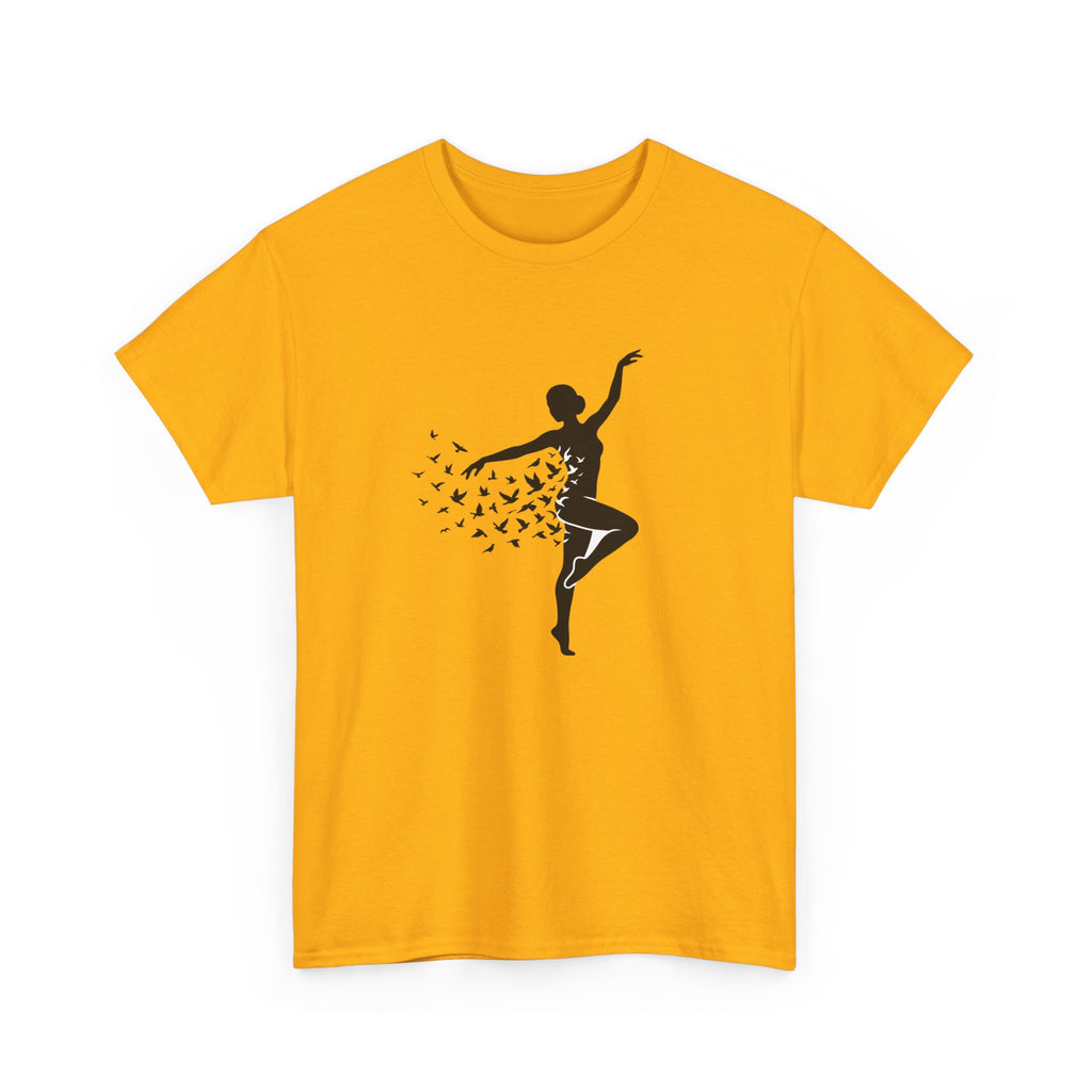 Ballerina Silhouette Tee — Dancer with Butterfly Motif