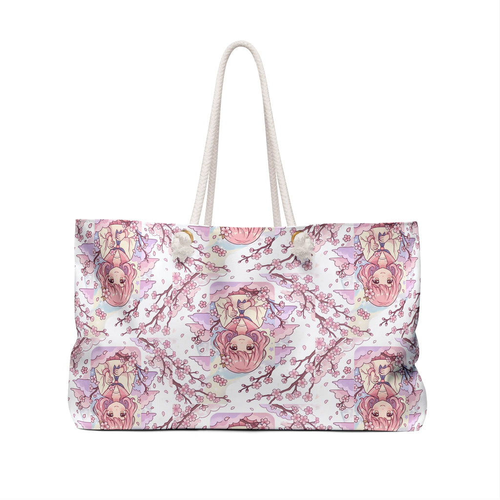 Floral Weekender-Tasche für Mädchen – niedliches Blumendesign für Frauen