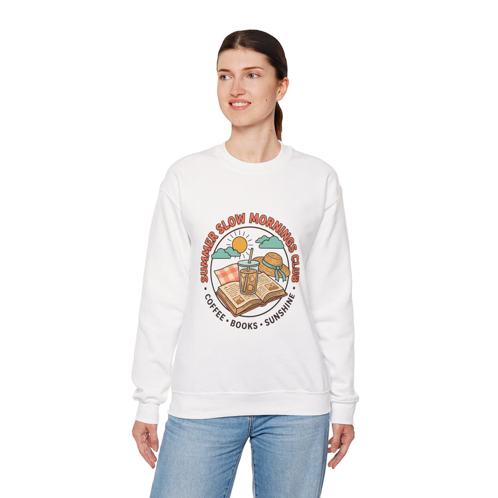 Crewneck-Sweatshirt „Lange Sommermorgen“.