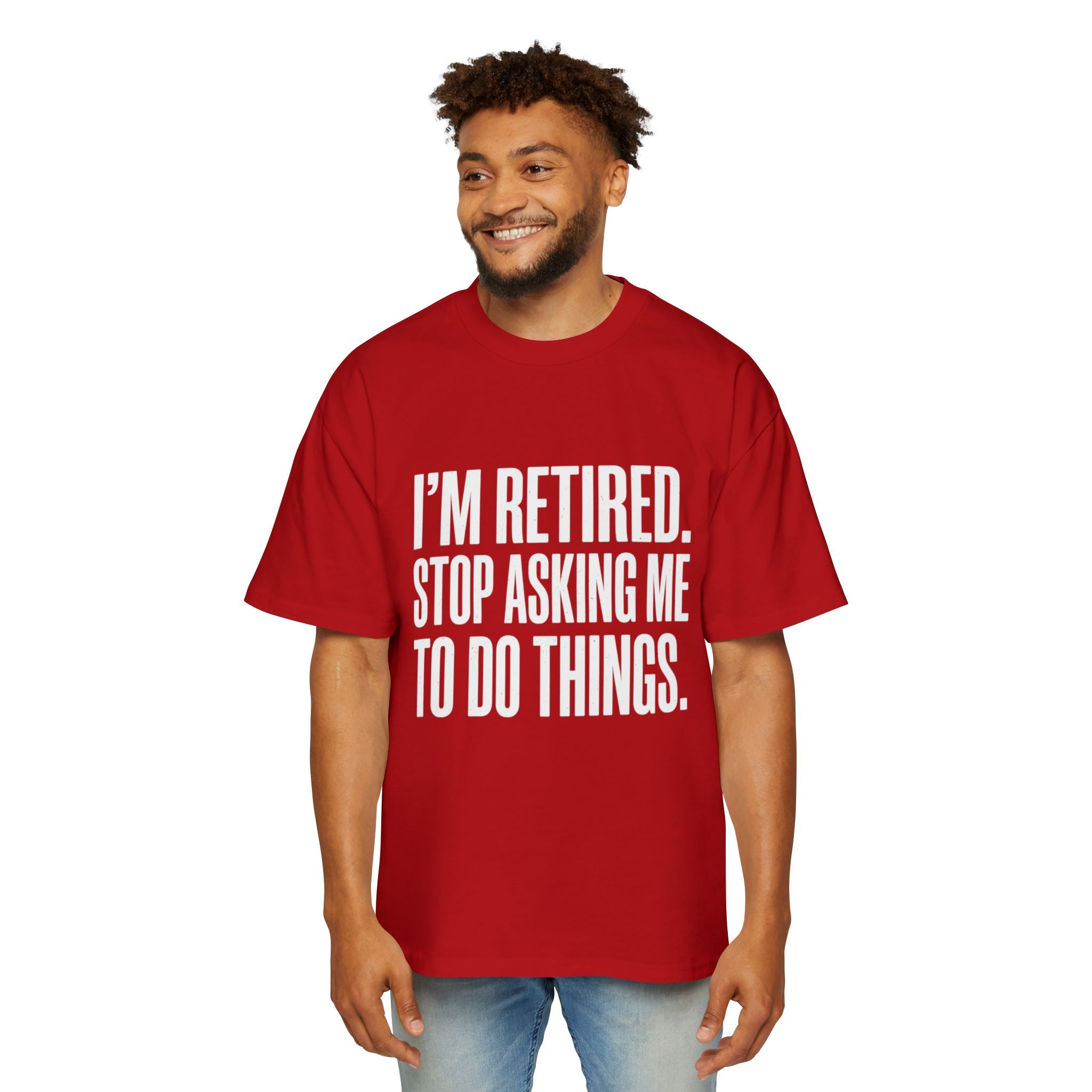 Ausgemustertes Oversized Baumwoll-T-Shirt