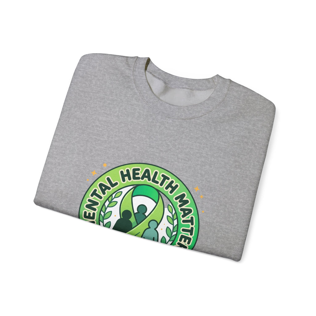 Mental Health Matters Sweatshirt | Trage grüne Schleife zur Sensibilisierung, Selbstfürsorge