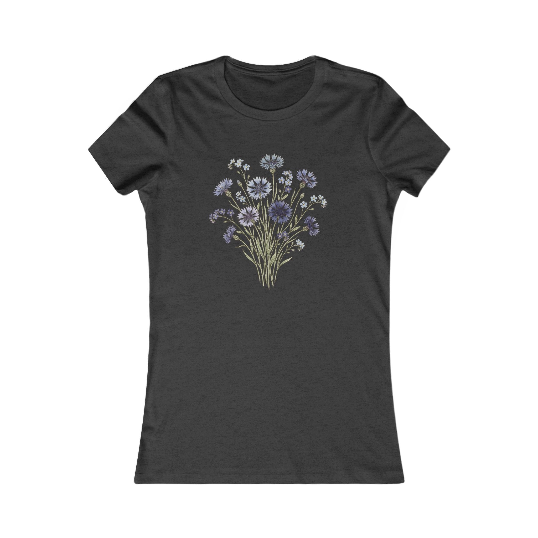 Damen T-Shirt mit Wildblumen-Grafik