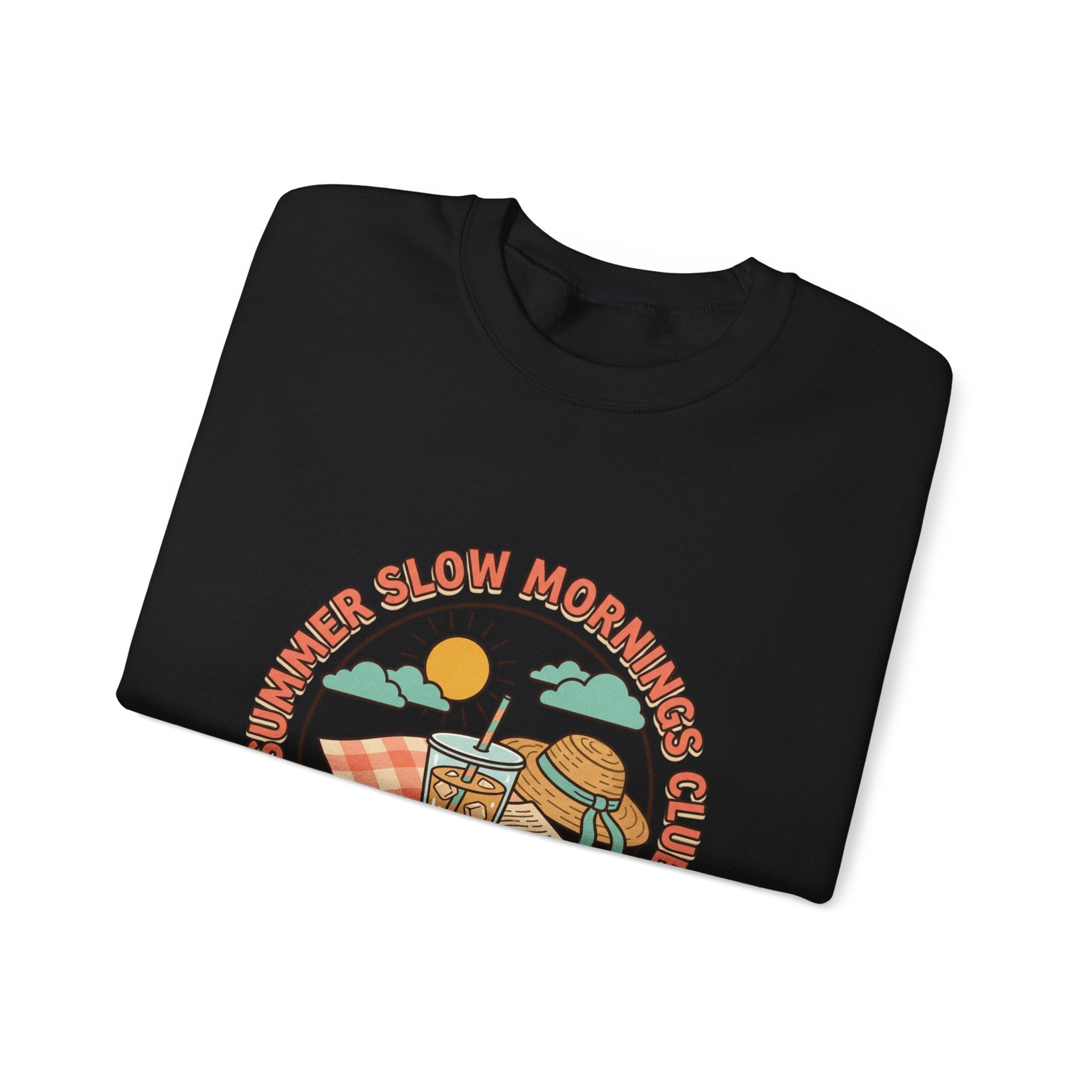 Crewneck-Sweatshirt „Lange Sommermorgen“.