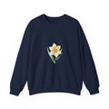 Daffodil Birth Month Flower Sweatshirt | Botanical Watercolor, Personalized Name