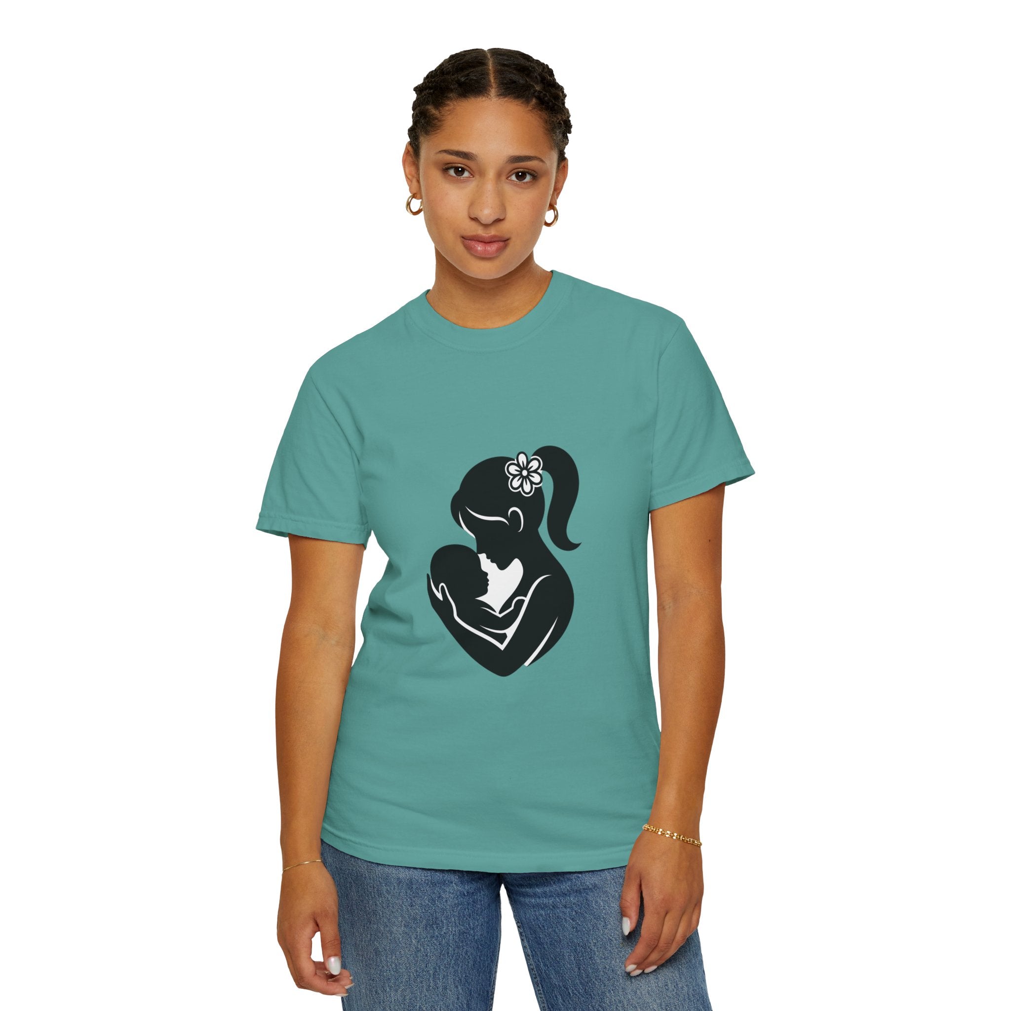 Mom and Baby Silhouette T-Shirt — Nursing & New Mom Gift