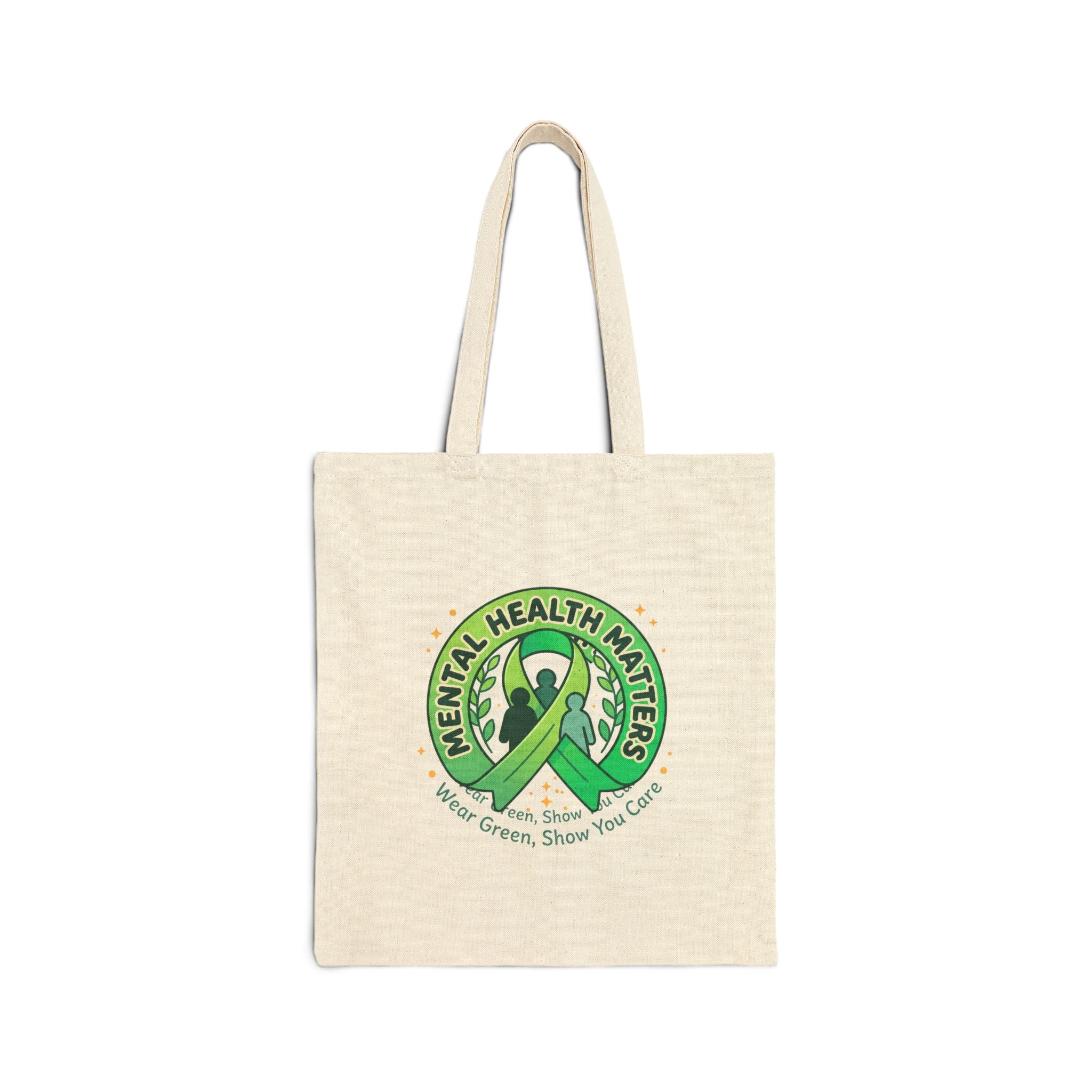 Mental Health Matters Tote | Wear Green Awareness Ribbon, Supportive