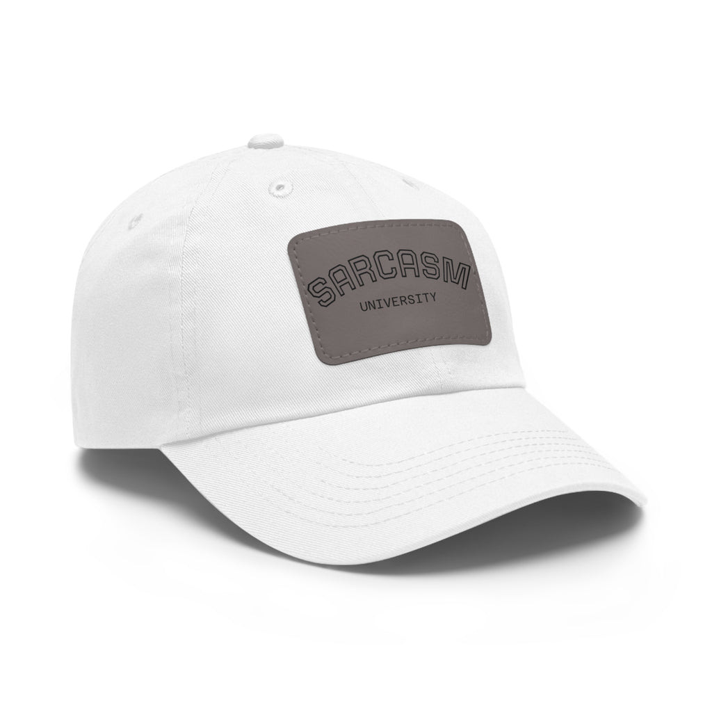Sarcasm University Leather Patch Dad Hat