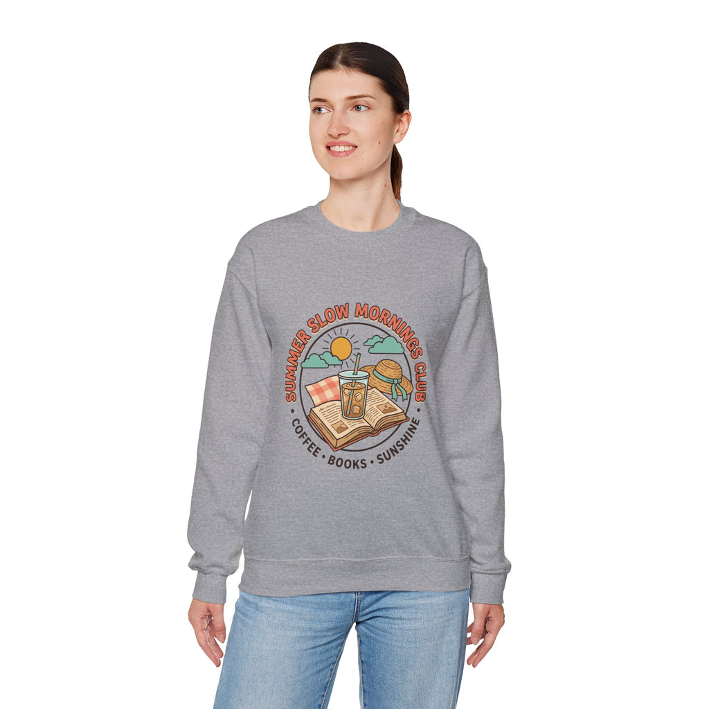 Crewneck-Sweatshirt „Lange Sommermorgen“.