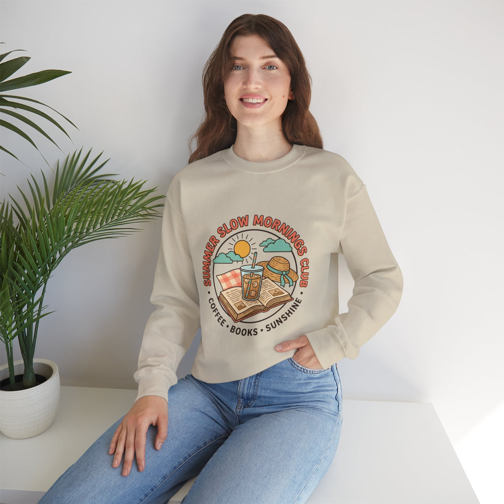 Crewneck-Sweatshirt „Lange Sommermorgen“.