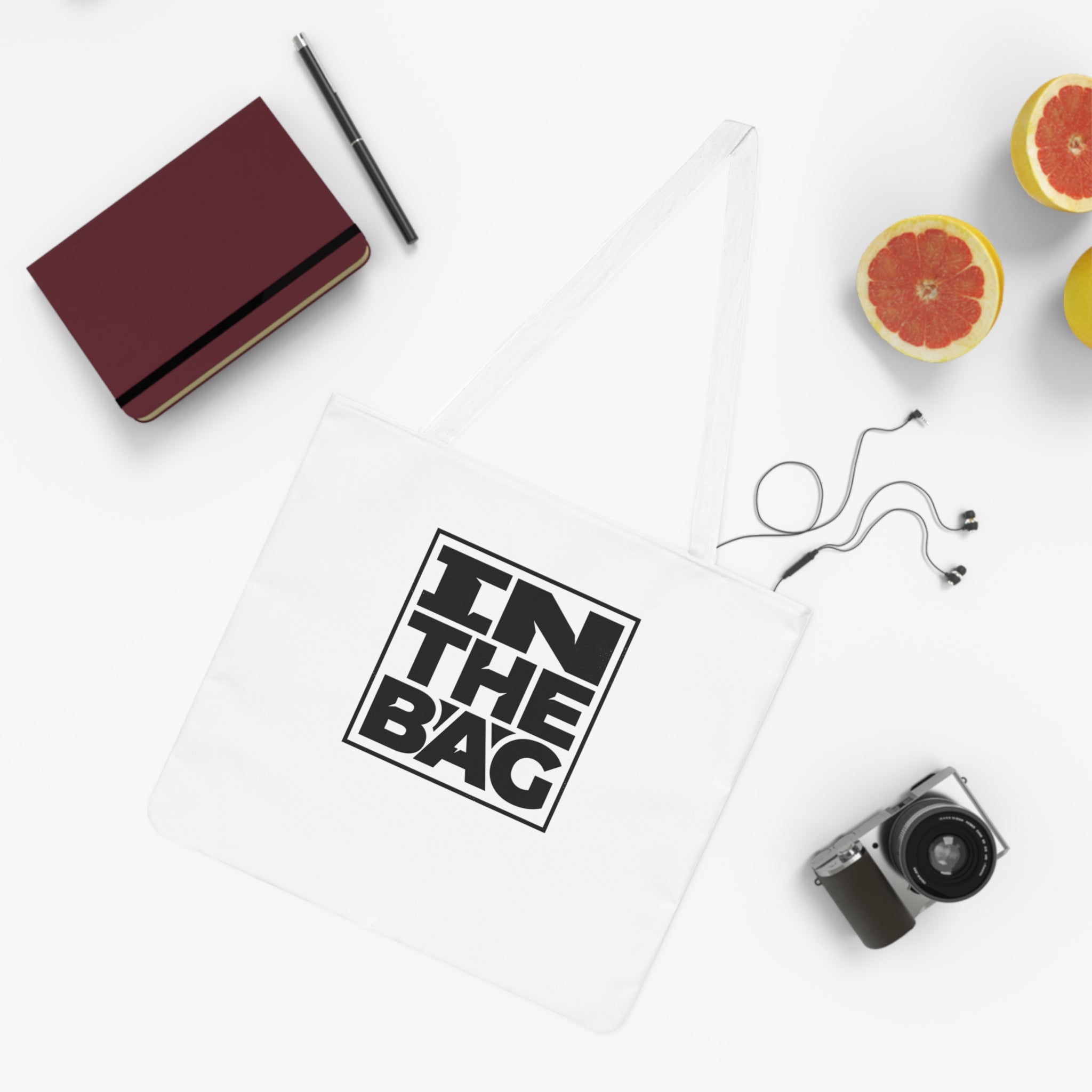 IN THE BAG Tote Bag — Bold Square Logo Shoulder Tote