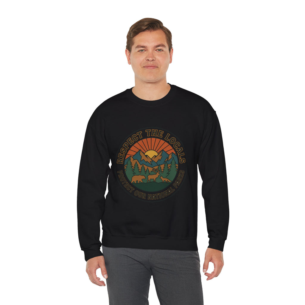 Respektiere die Einheimischen Patch Rundhals-Sweatshirt