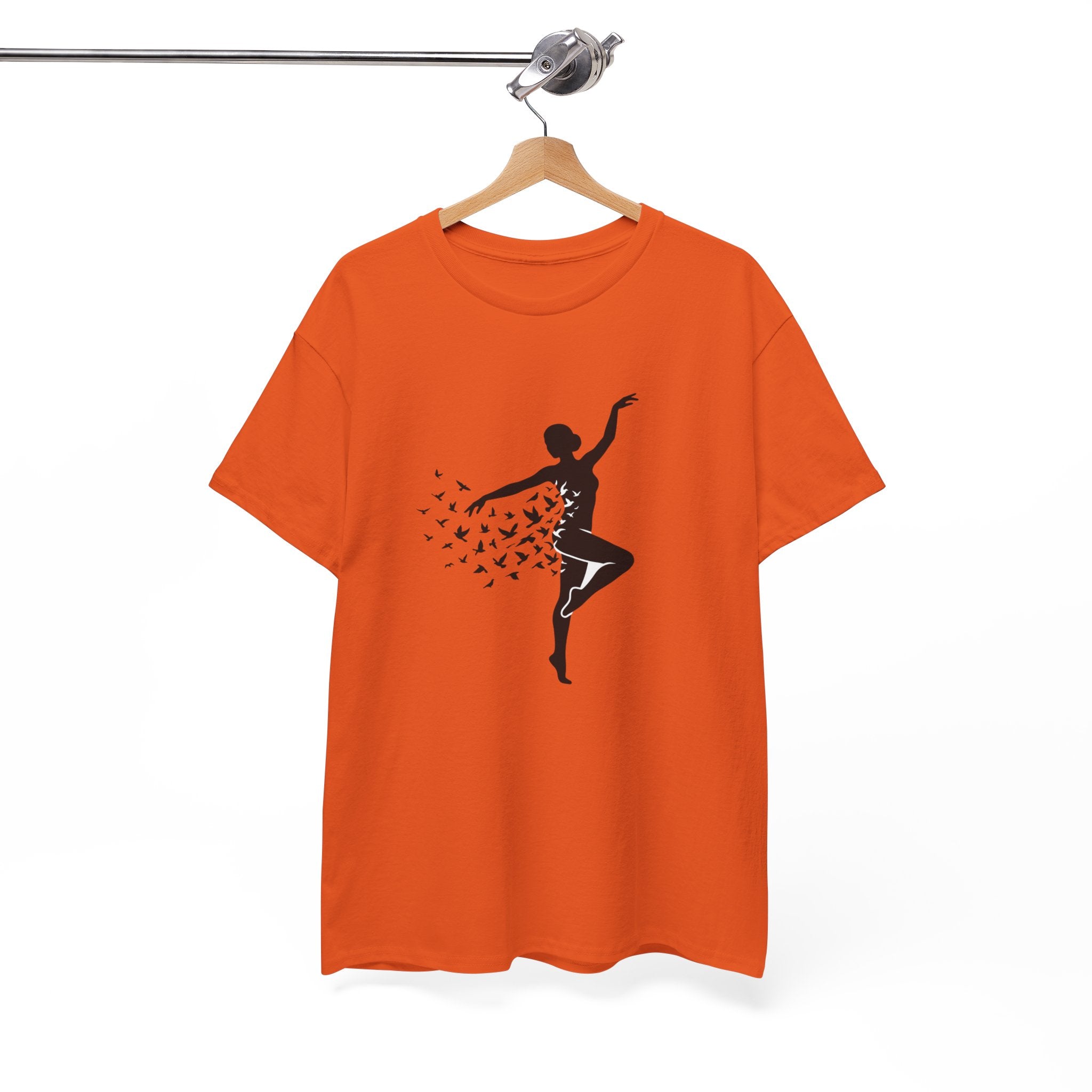 Ballerina Silhouette Tee — Dancer with Butterfly Motif