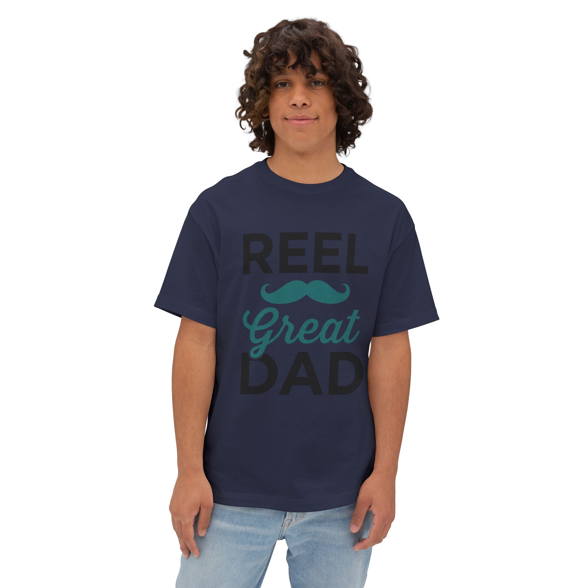 Lustiges Angel-Schnurrbart-Vatertags-Shirt