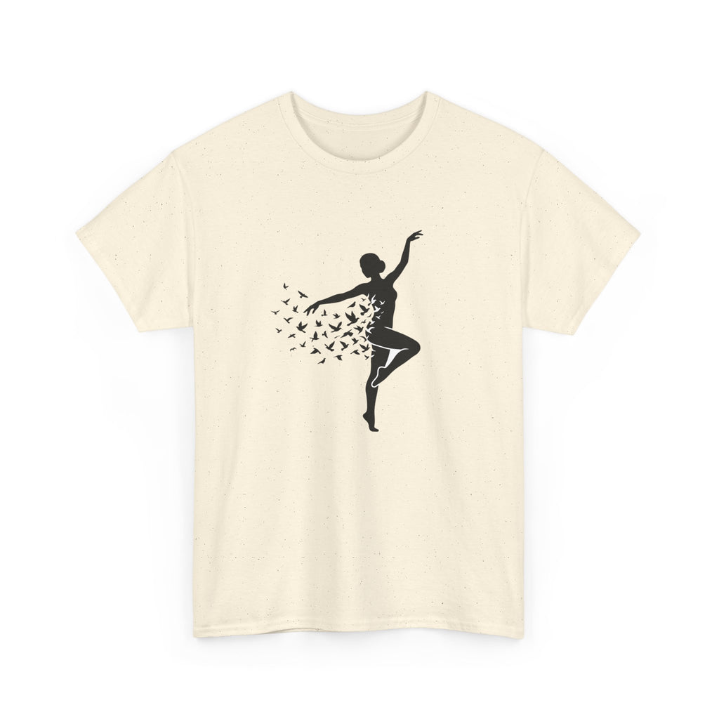 Ballerina Silhouette Tee — Dancer with Butterfly Motif