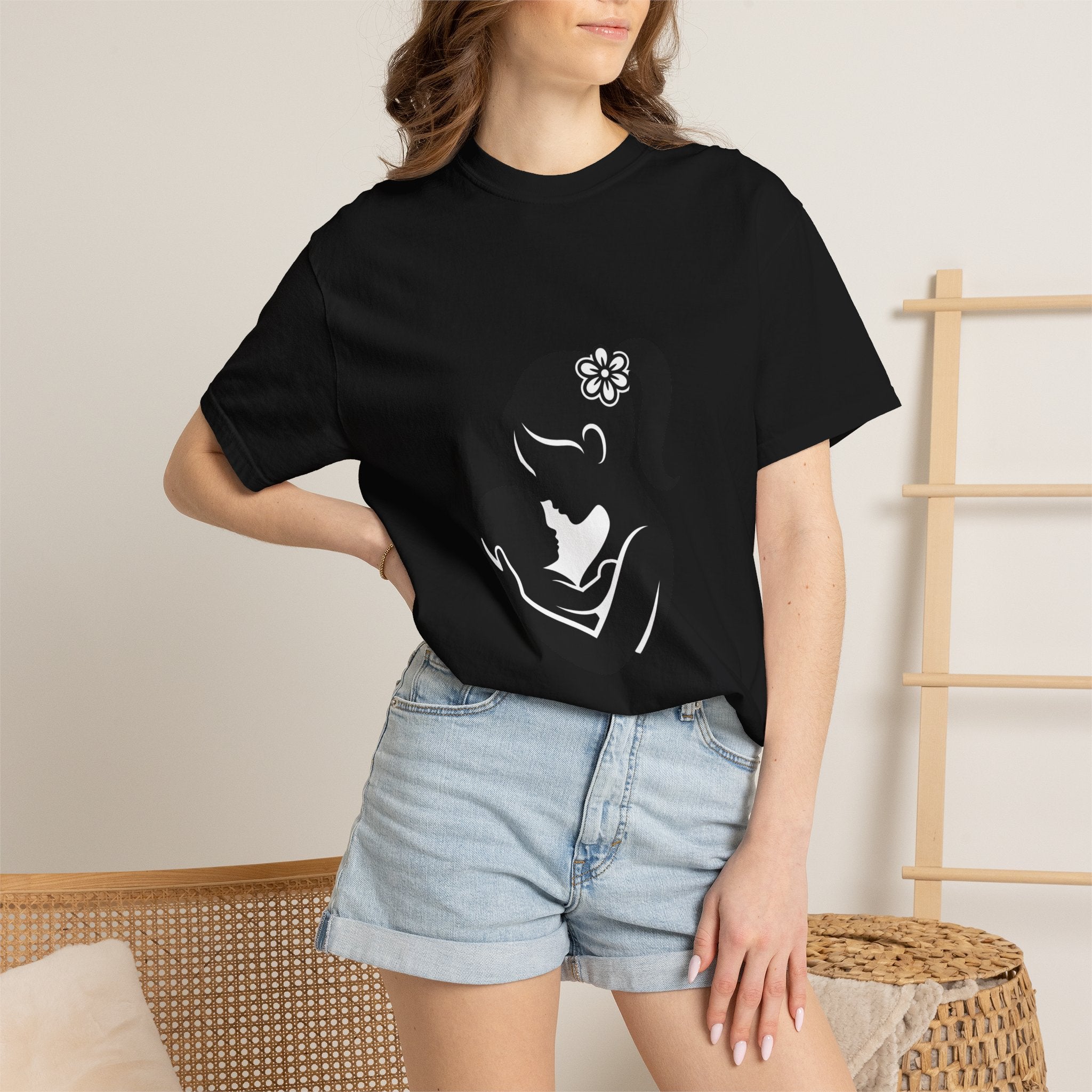 Mom and Baby Silhouette T-Shirt — Nursing & New Mom Gift