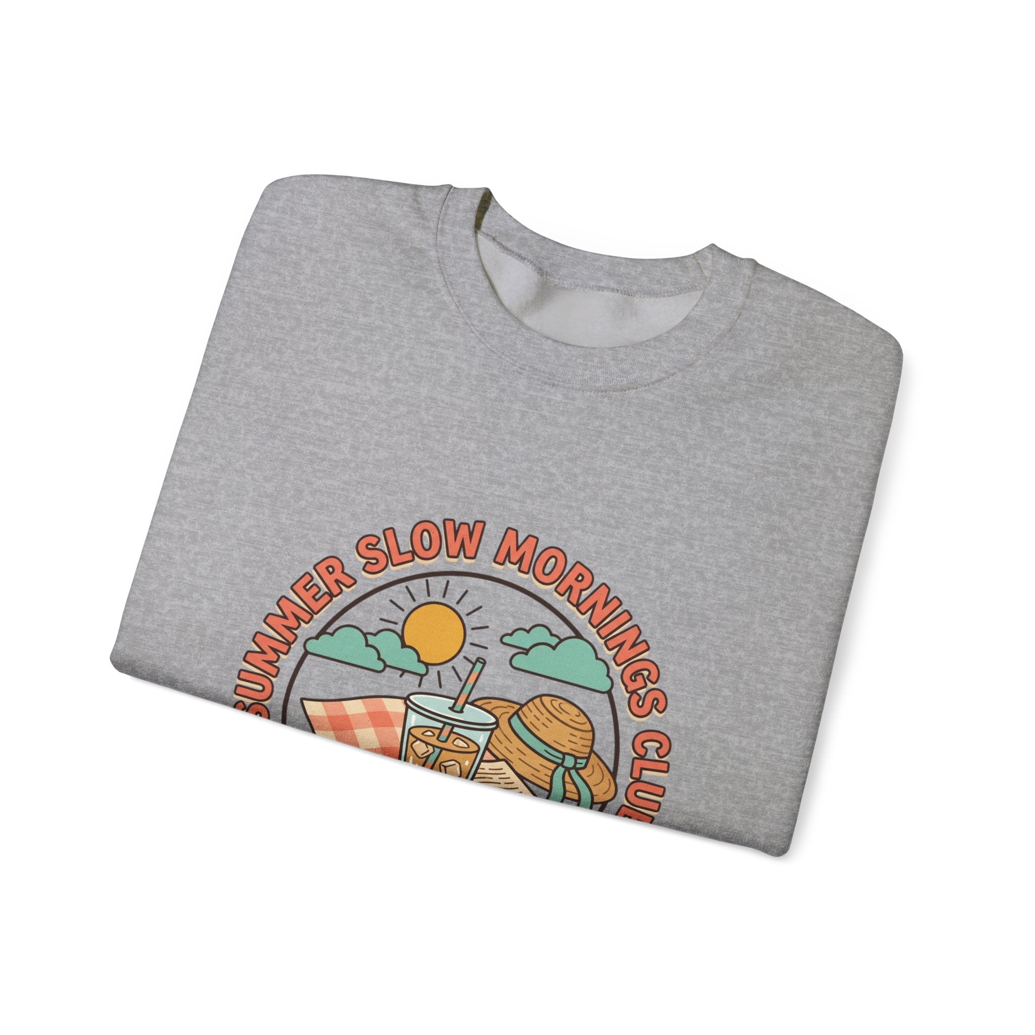 Crewneck-Sweatshirt „Lange Sommermorgen“.