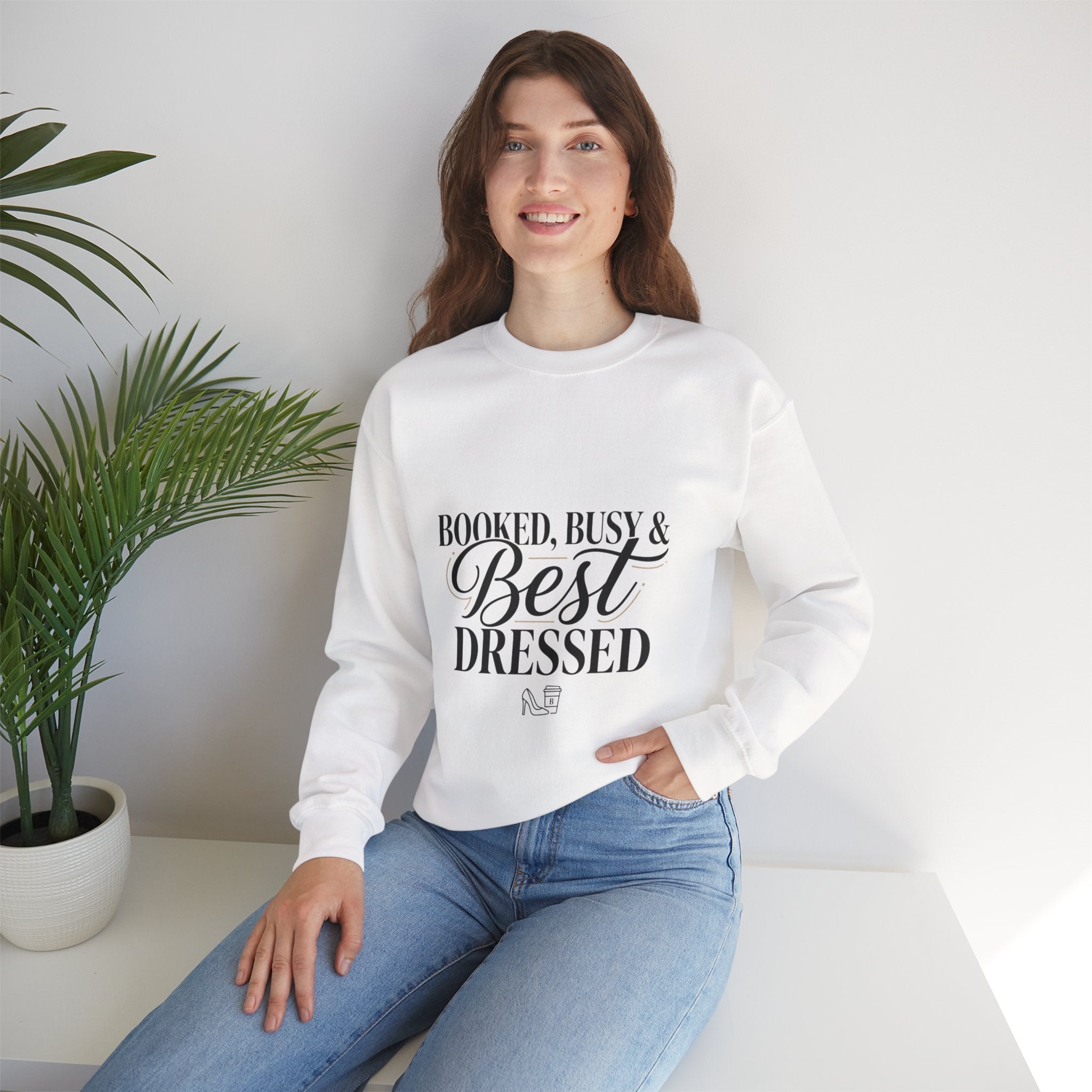 Booked Busy & Best Dressed Sweatshirt | Parisian chic, Boss energy