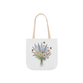 Canvas-Tasche mit Blumenstrauß