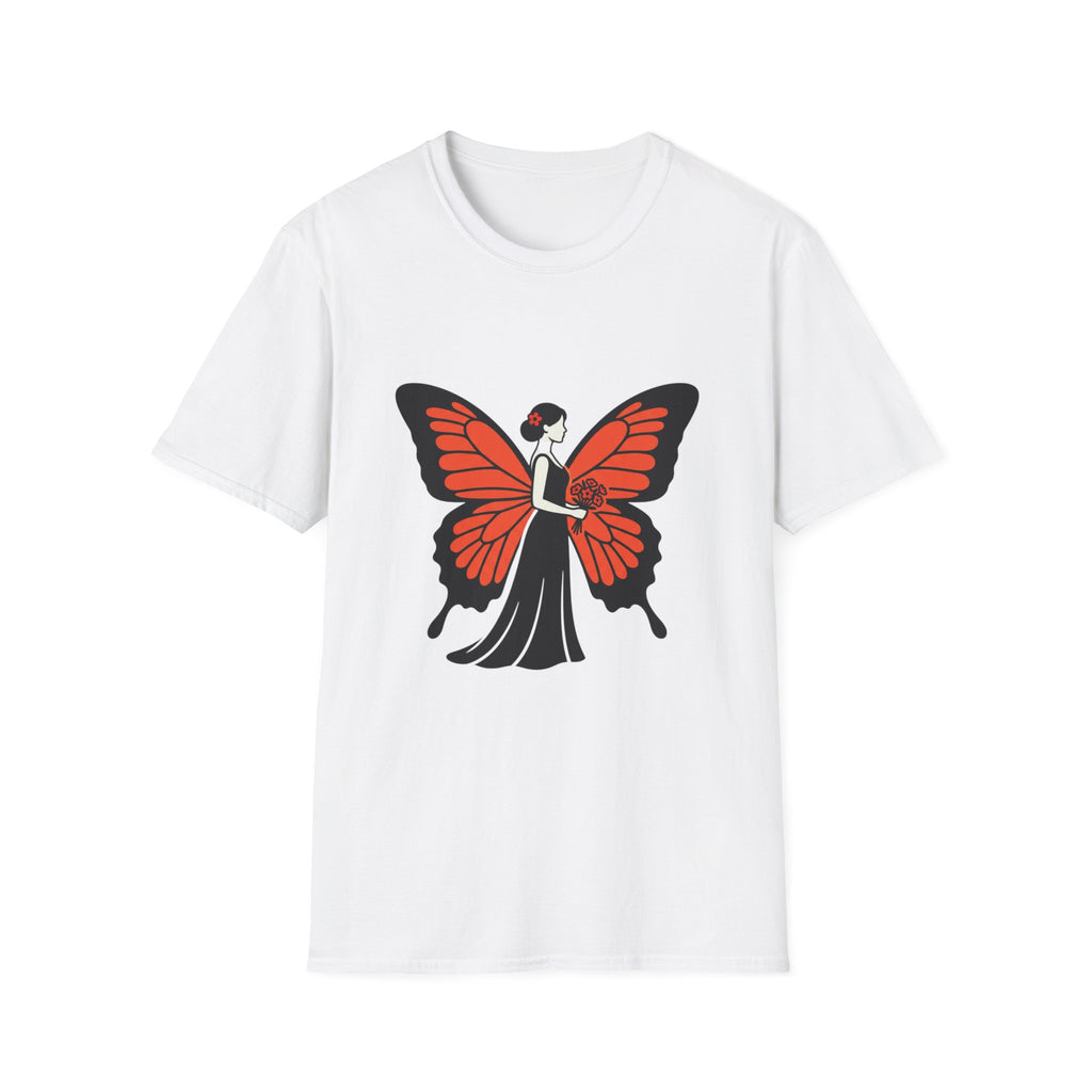 Butterfly Bride T-Shirt — Floral Butterfly Woman Graphic Tee