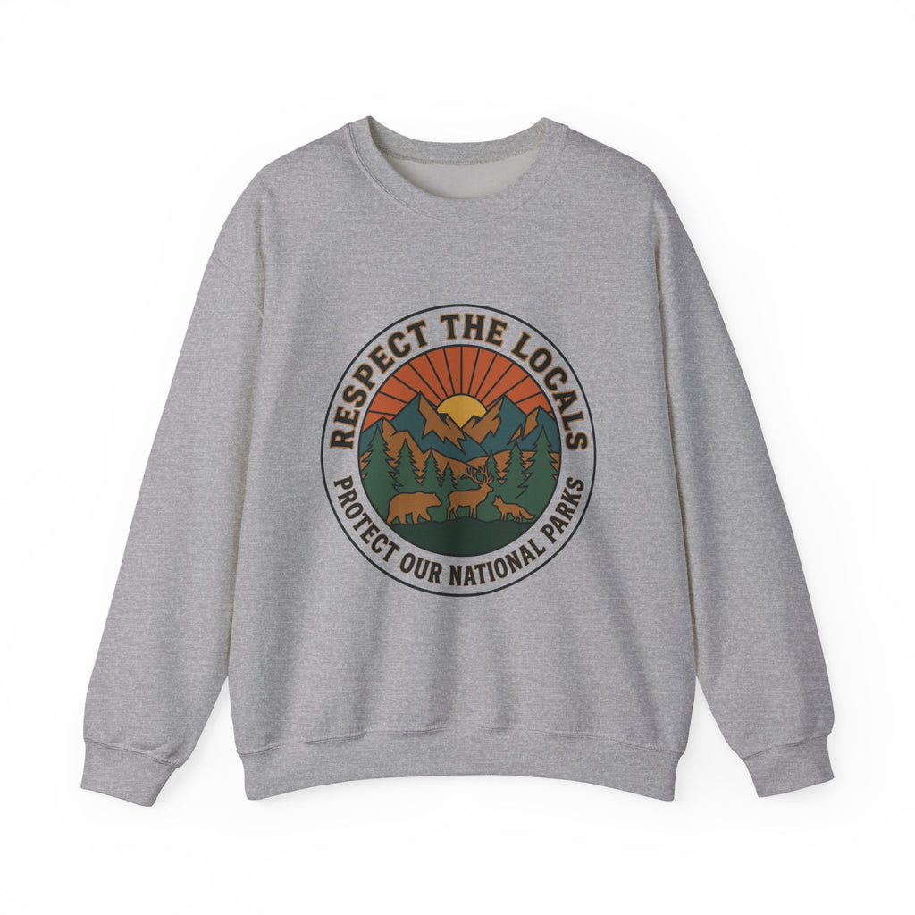 Respektiere die Einheimischen Patch Rundhals-Sweatshirt