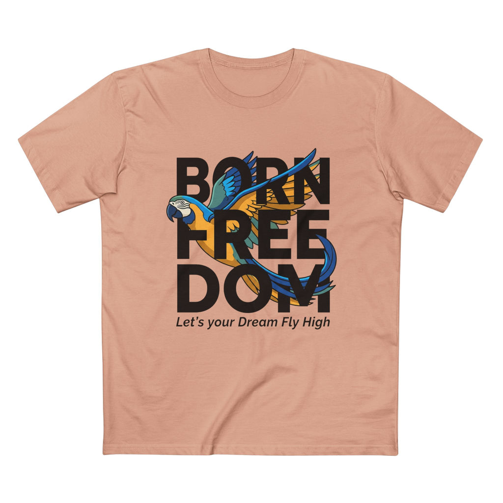Let's Your Dream Fly High" Parrot Graphic T-Shirt