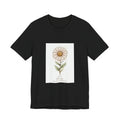 Daisy Birth Flower Tee | Personalized Botanical, Watercolor Line Art