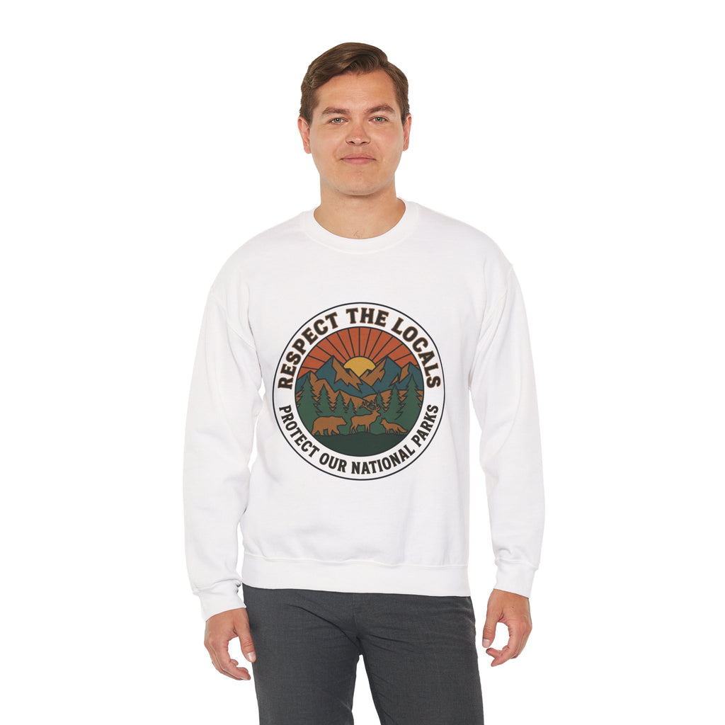 Respektiere die Einheimischen Patch Rundhals-Sweatshirt