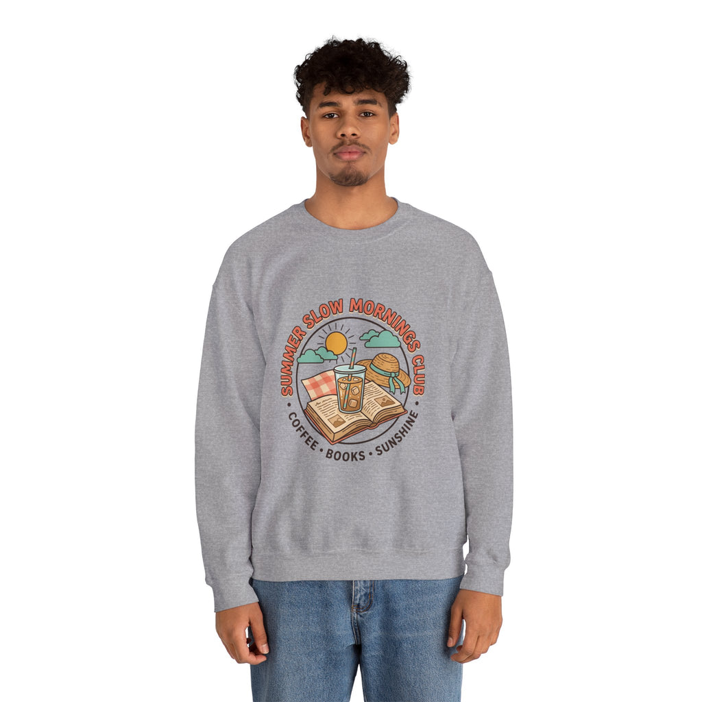 Crewneck-Sweatshirt „Lange Sommermorgen“.