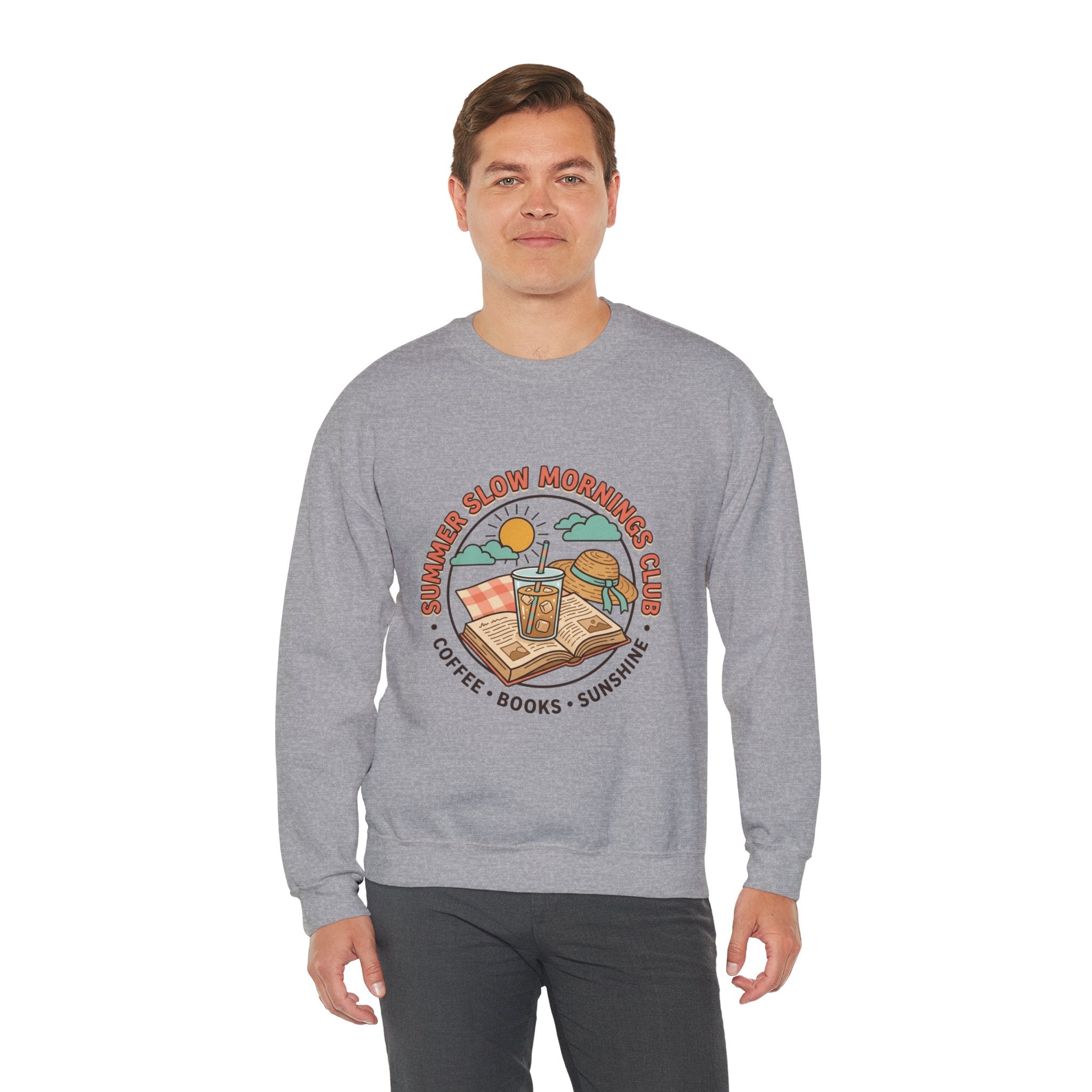 Crewneck-Sweatshirt „Lange Sommermorgen“.