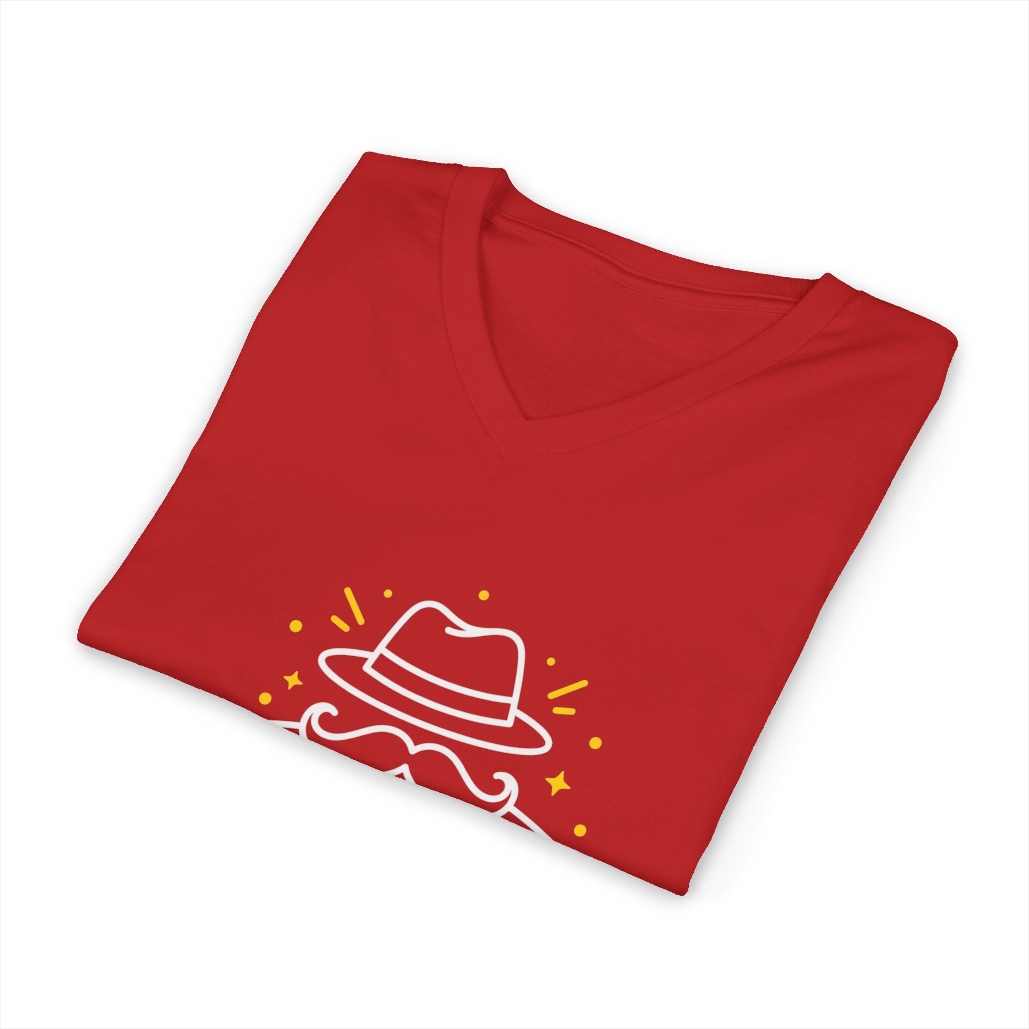 V-Ausschnitt-T-Shirt