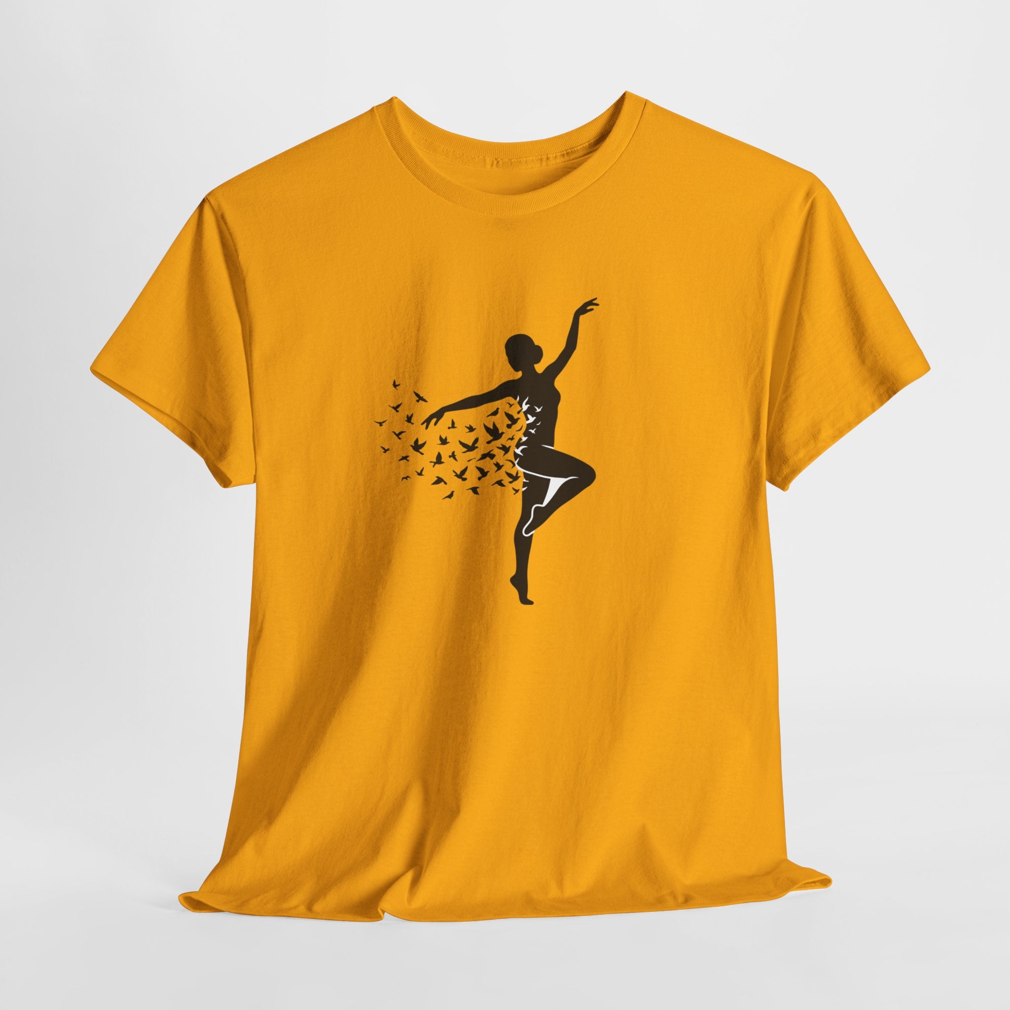 Ballerina Silhouette Tee — Dancer with Butterfly Motif