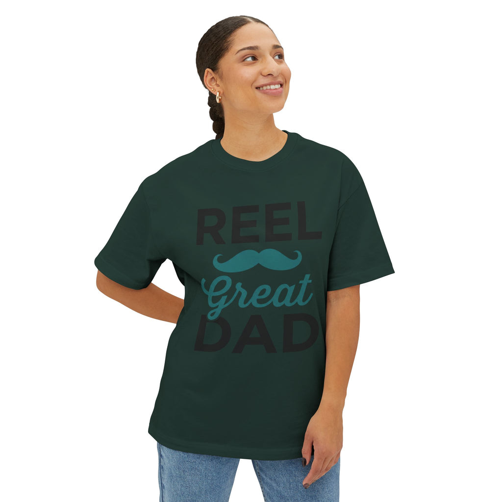 Lustiges Angel-Schnurrbart-Vatertags-Shirt