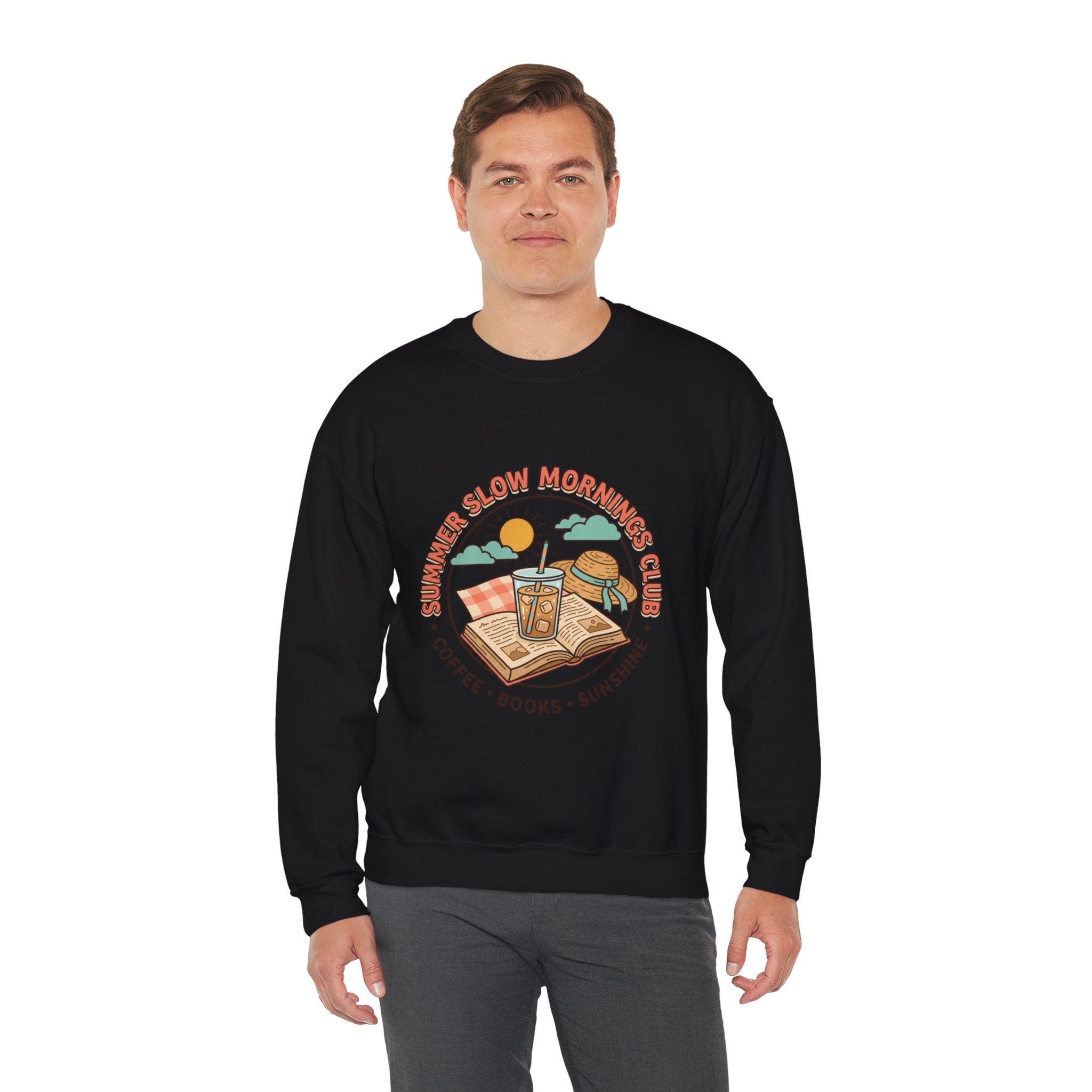 Crewneck-Sweatshirt „Lange Sommermorgen“.