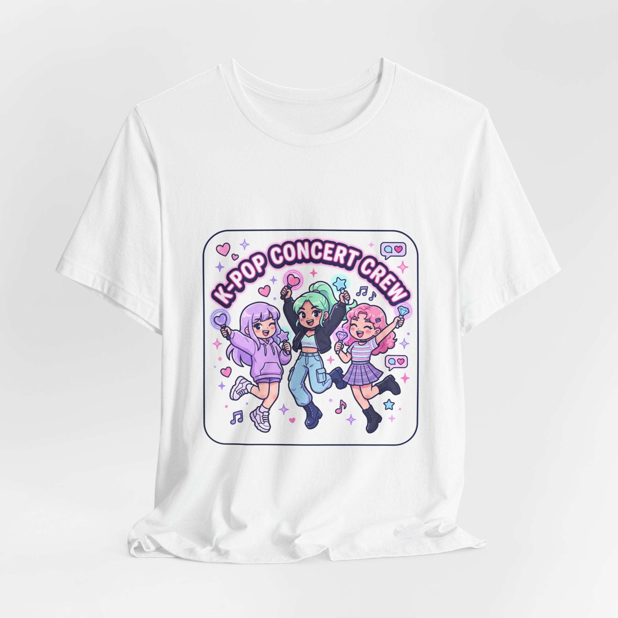 K-Pop Konzert Crew T-Shirt | K-Pop Fan, Lightstick, Bias