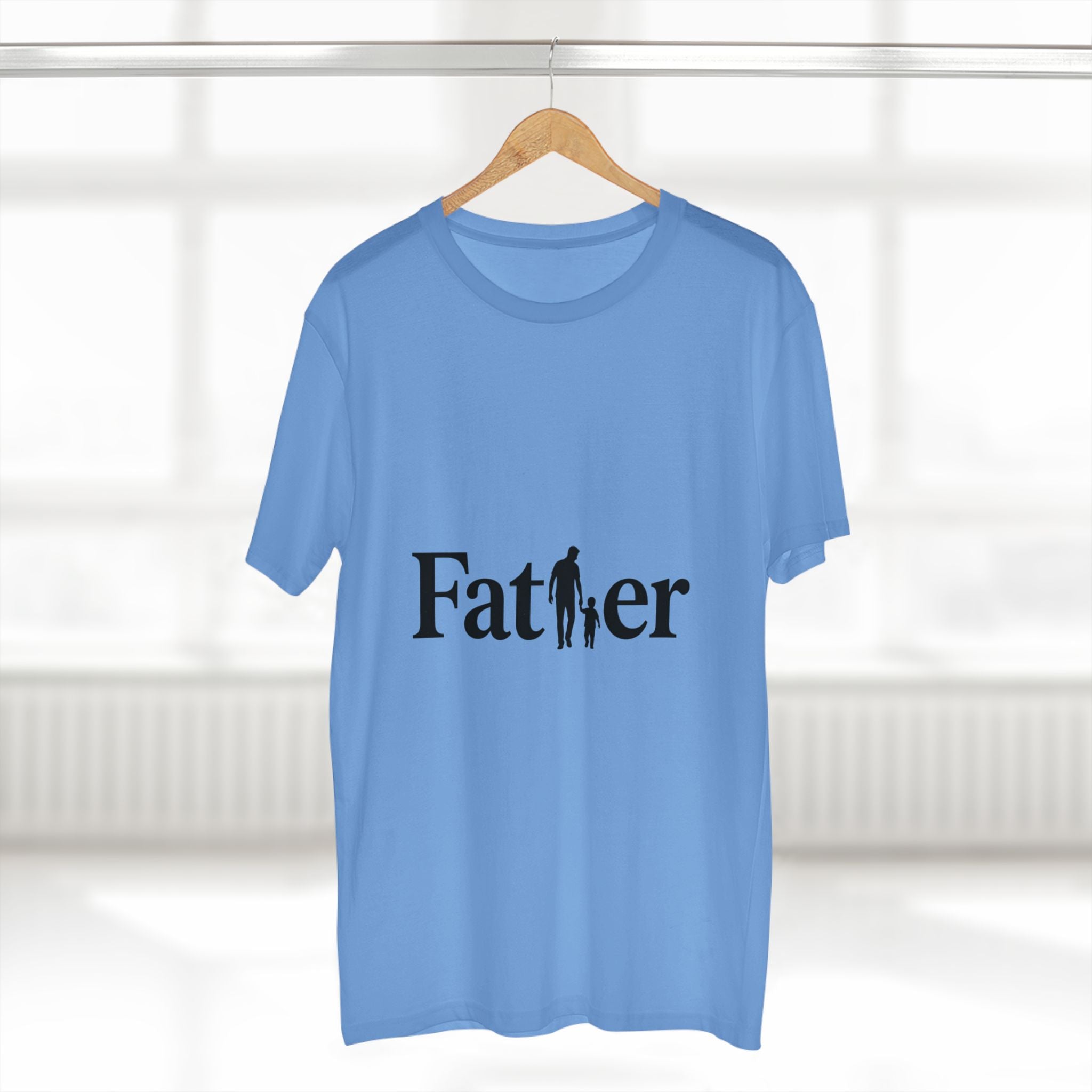 Father Tee — Silhouette Dad & Child Graphic Shirt