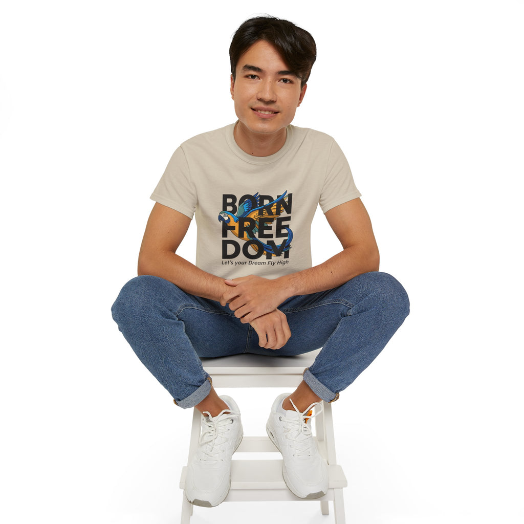 Eagle Graphic "Let’s Your Dream Fly High" Inspirational Tee