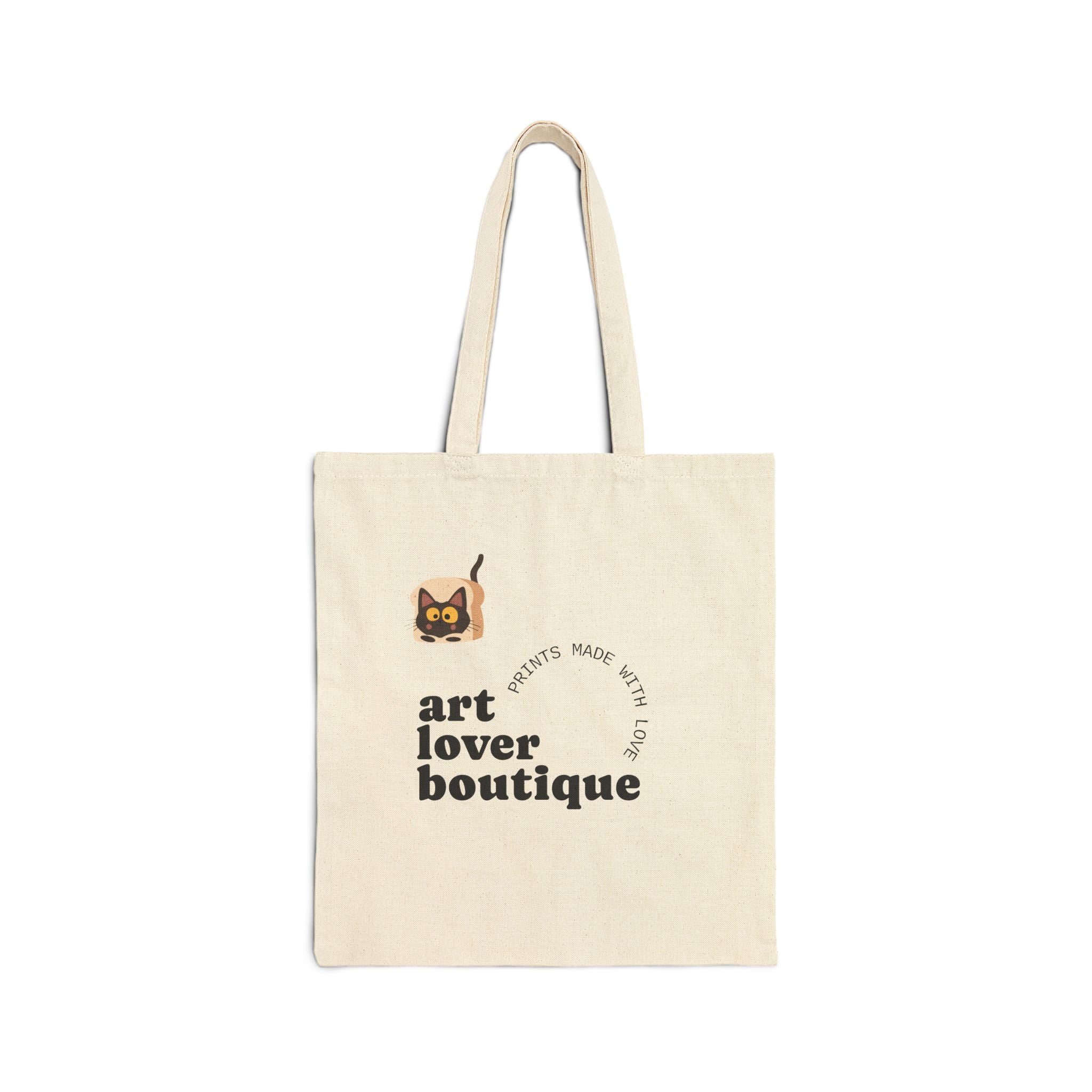 Art Lover Canvas Tote Bag – 12 oz Cotton