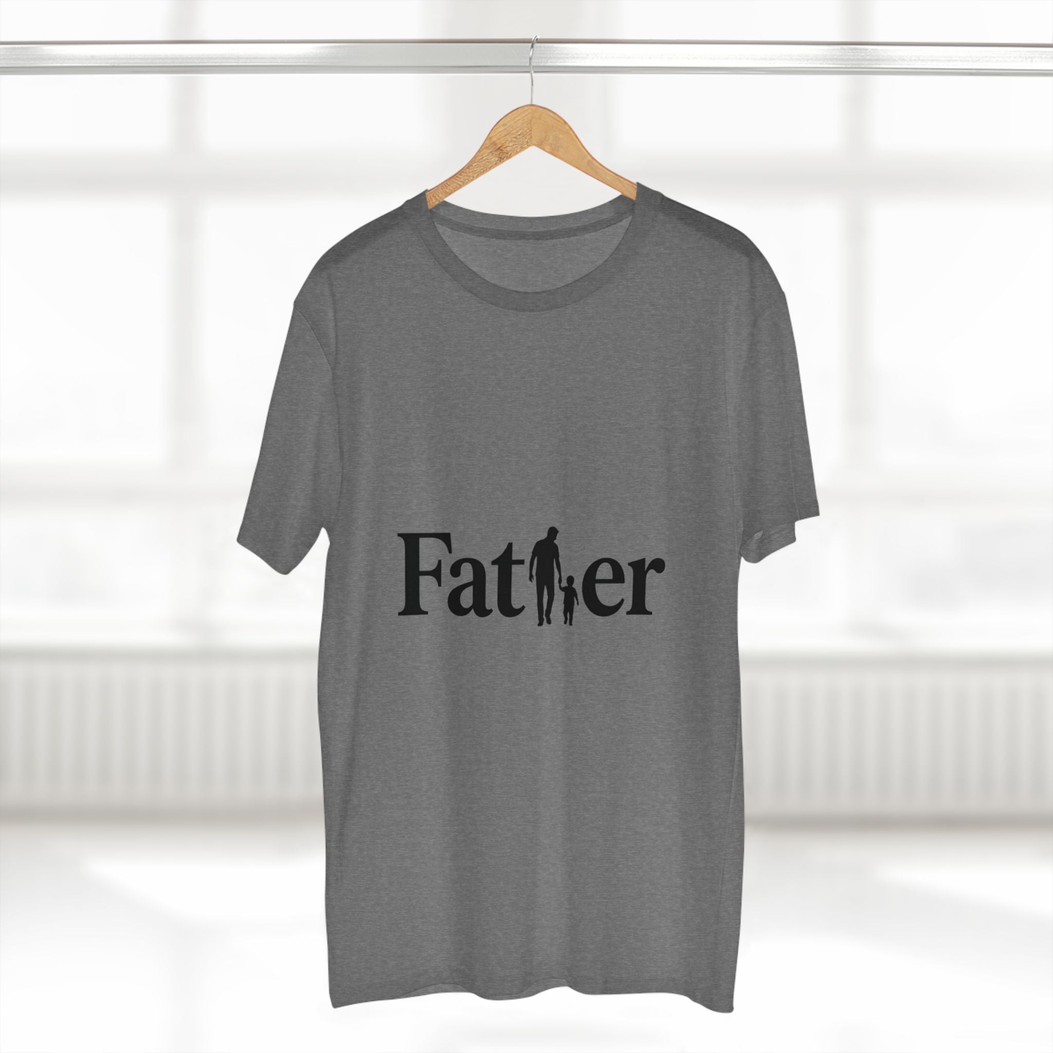 Father Tee — Silhouette Dad & Child Graphic Shirt