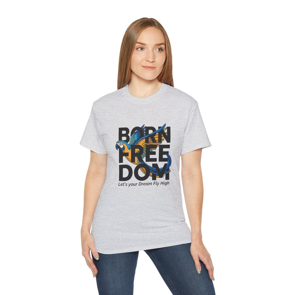 Eagle Graphic "Let’s Your Dream Fly High" Inspirational Tee