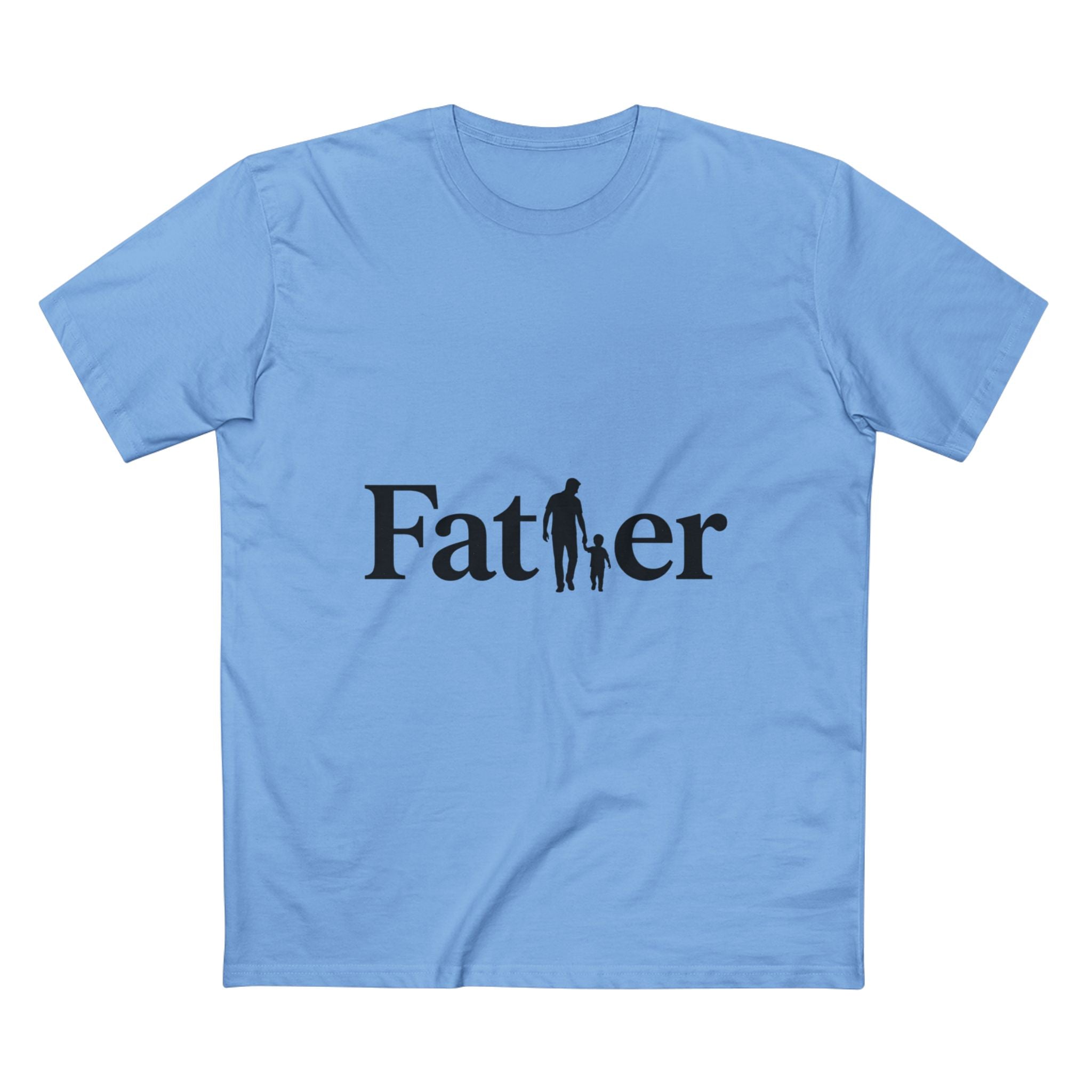 Father Tee — Silhouette Dad & Child Graphic Shirt