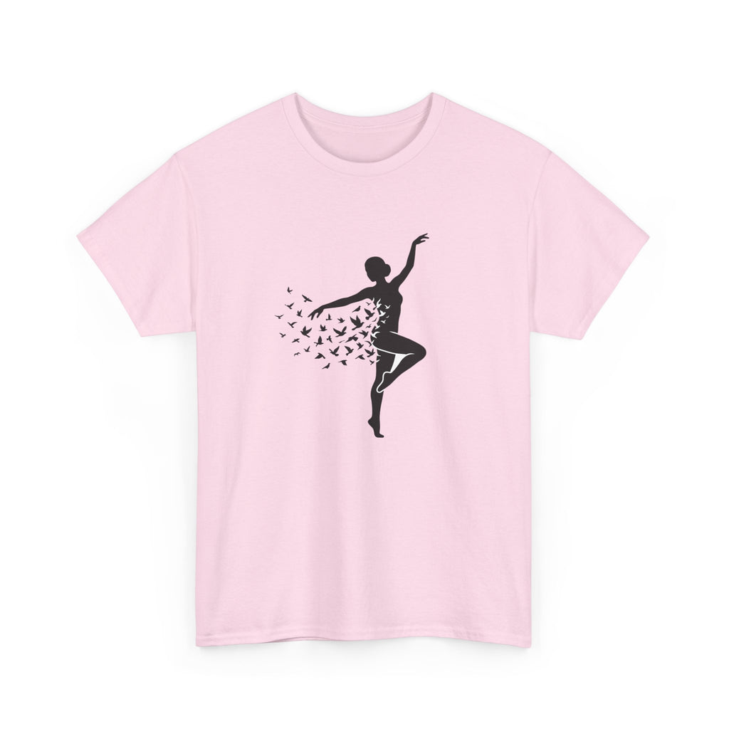 Ballerina Silhouette Tee — Dancer with Butterfly Motif