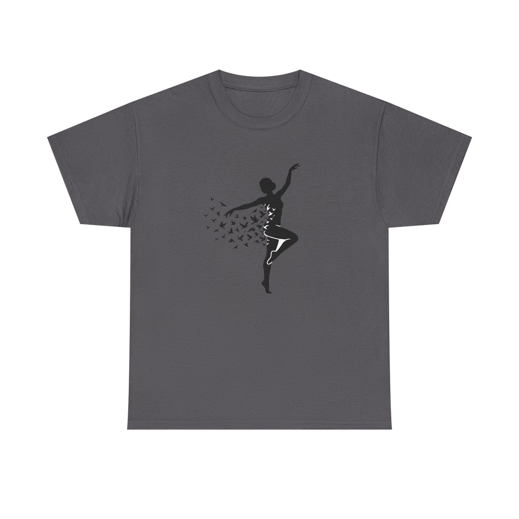 Ballerina Silhouette Tee — Dancer with Butterfly Motif